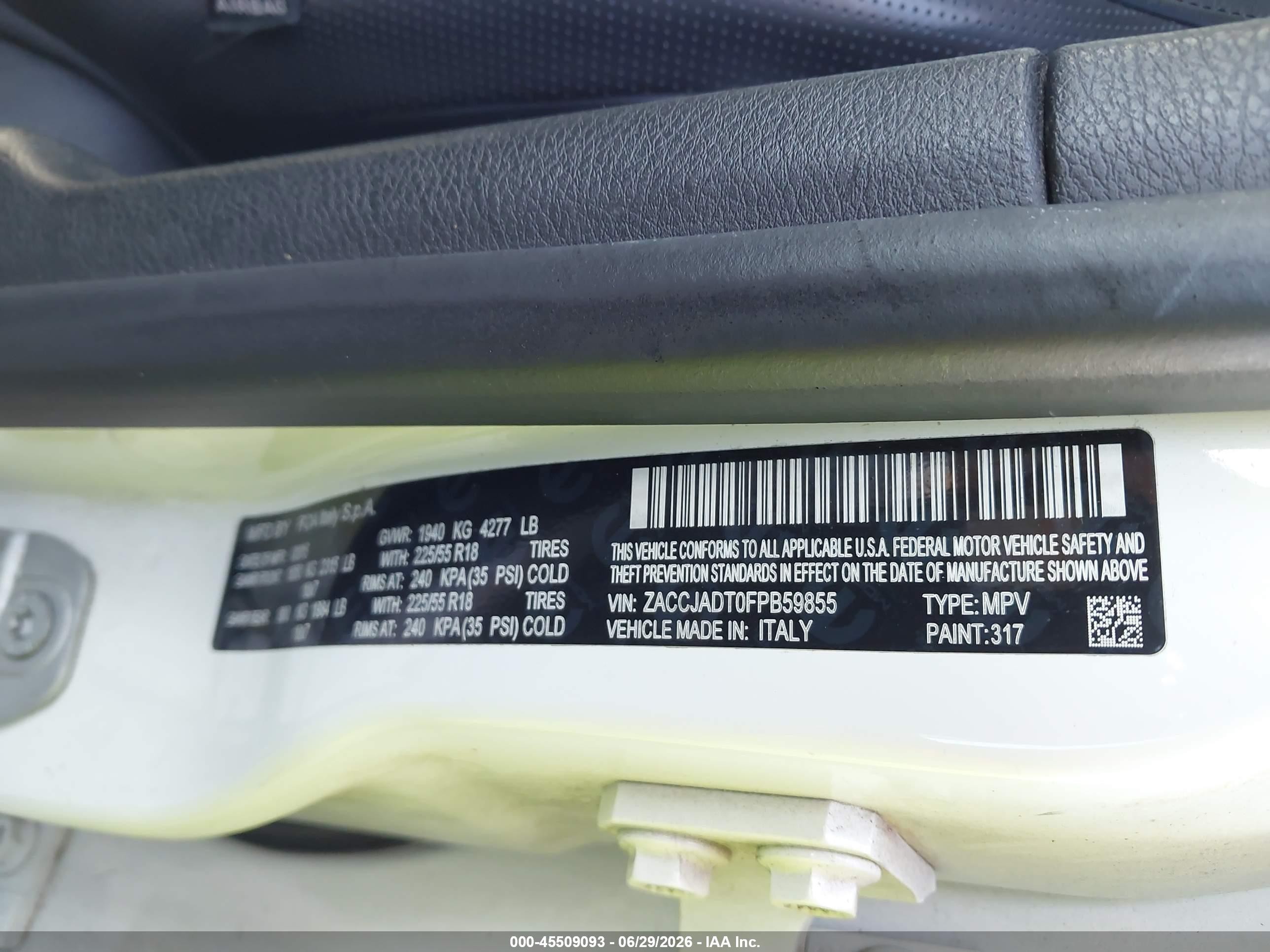 2015 Jeep Renegade Limited White vin: ZACCJADT0FPB59855