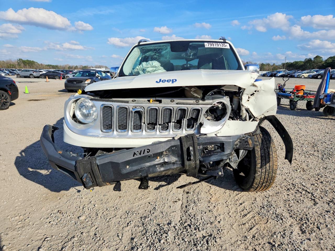 2015 Jeep Renegade Limited White vin: ZACCJADT0FPB74706