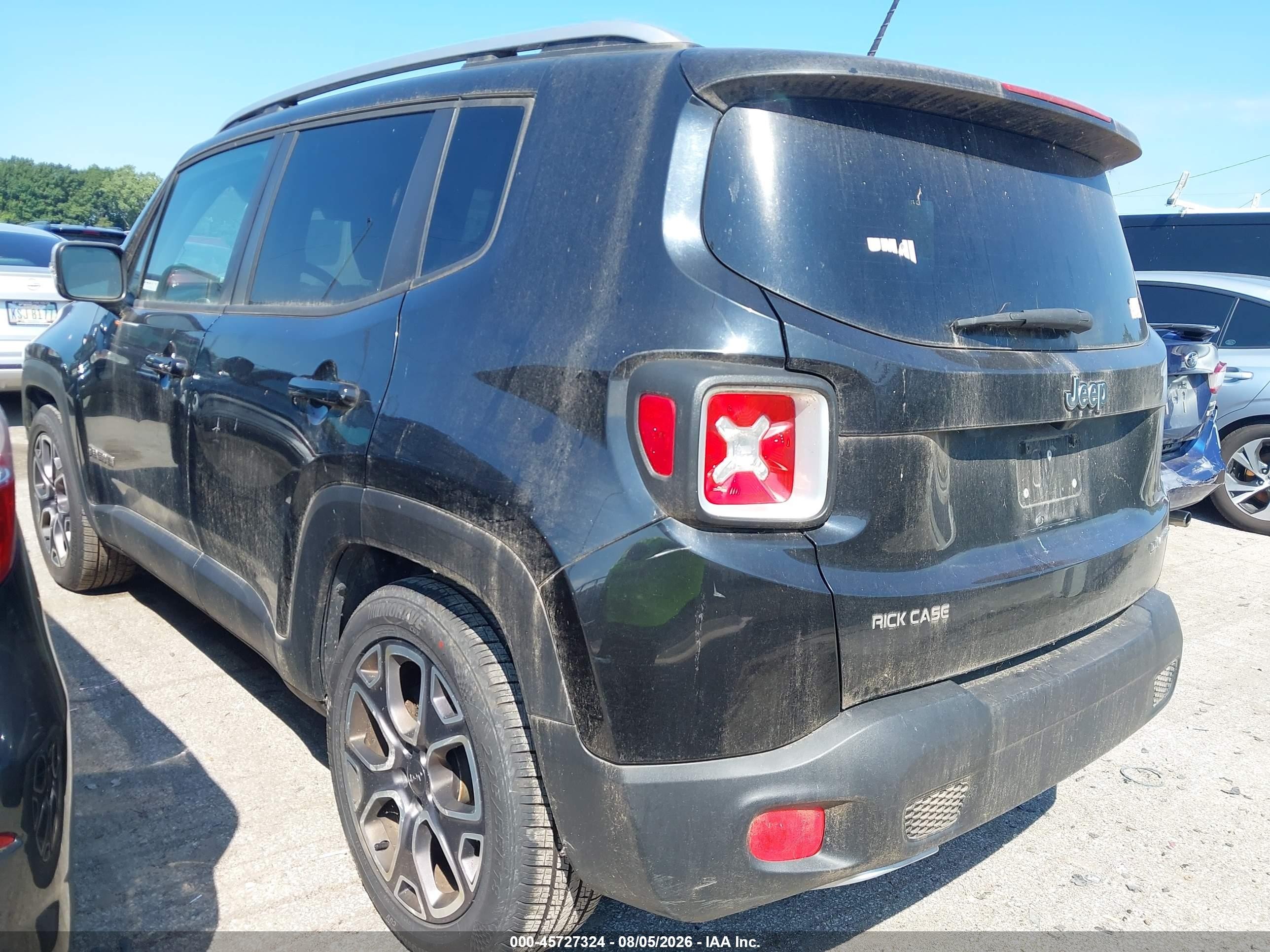 2015 Jeep Renegade Limited Black vin: ZACCJADT0FPB76078