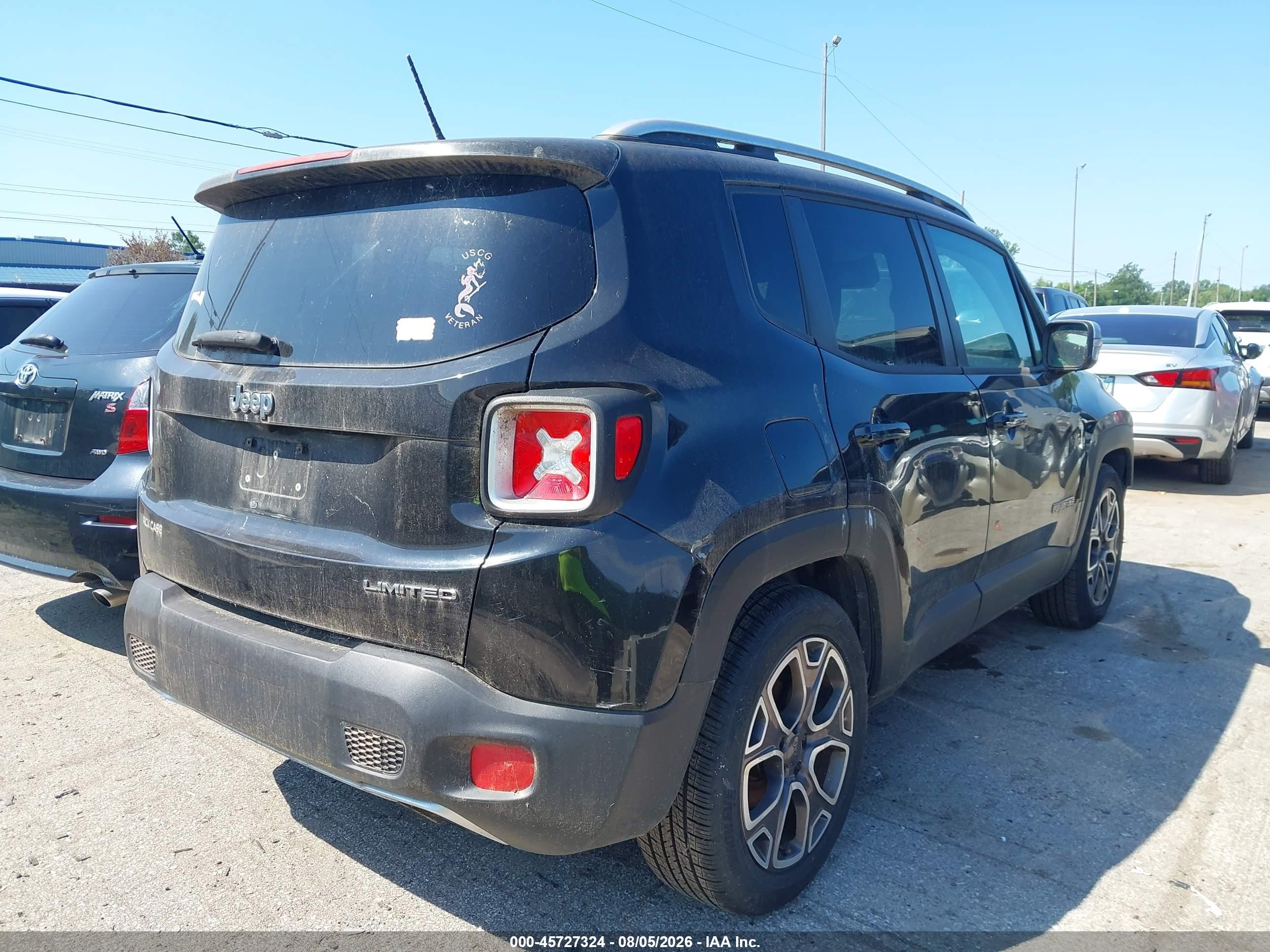 2015 Jeep Renegade Limited Black vin: ZACCJADT0FPB76078