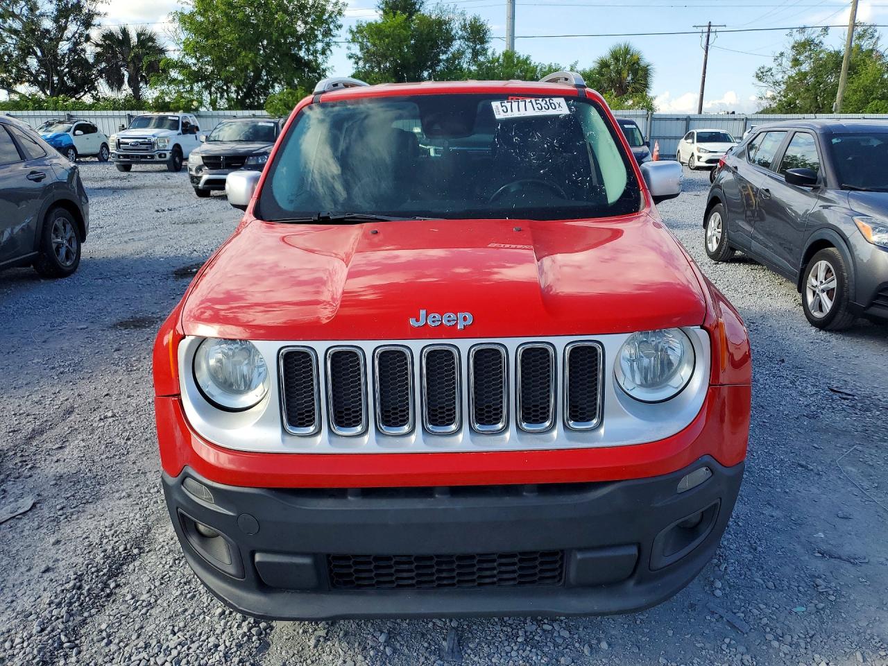 2016 Jeep Renegade Limited Red vin: ZACCJADT2GPD49850