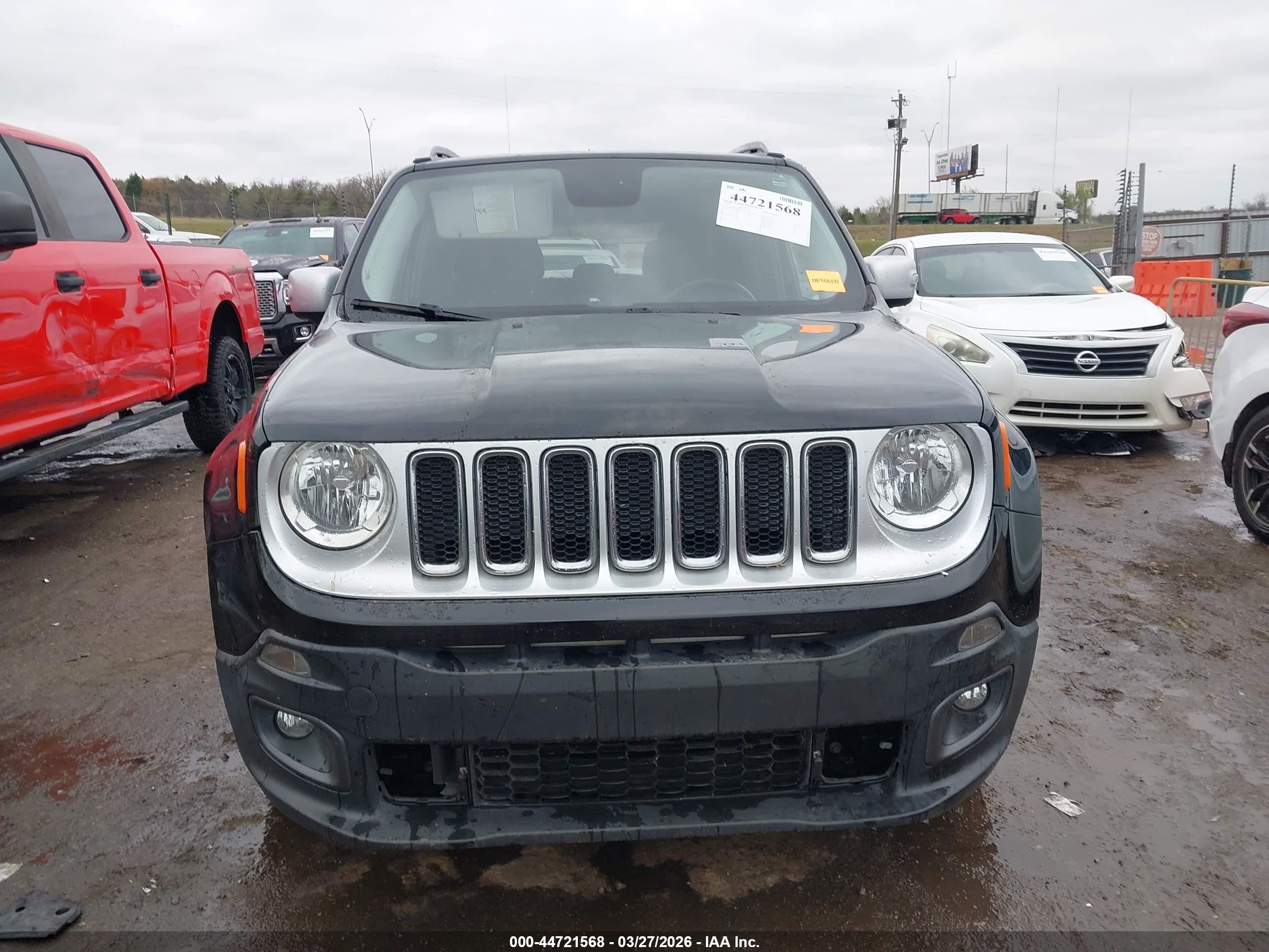 2015 Jeep Renegade Limited Black vin: ZACCJADT4FPC14738