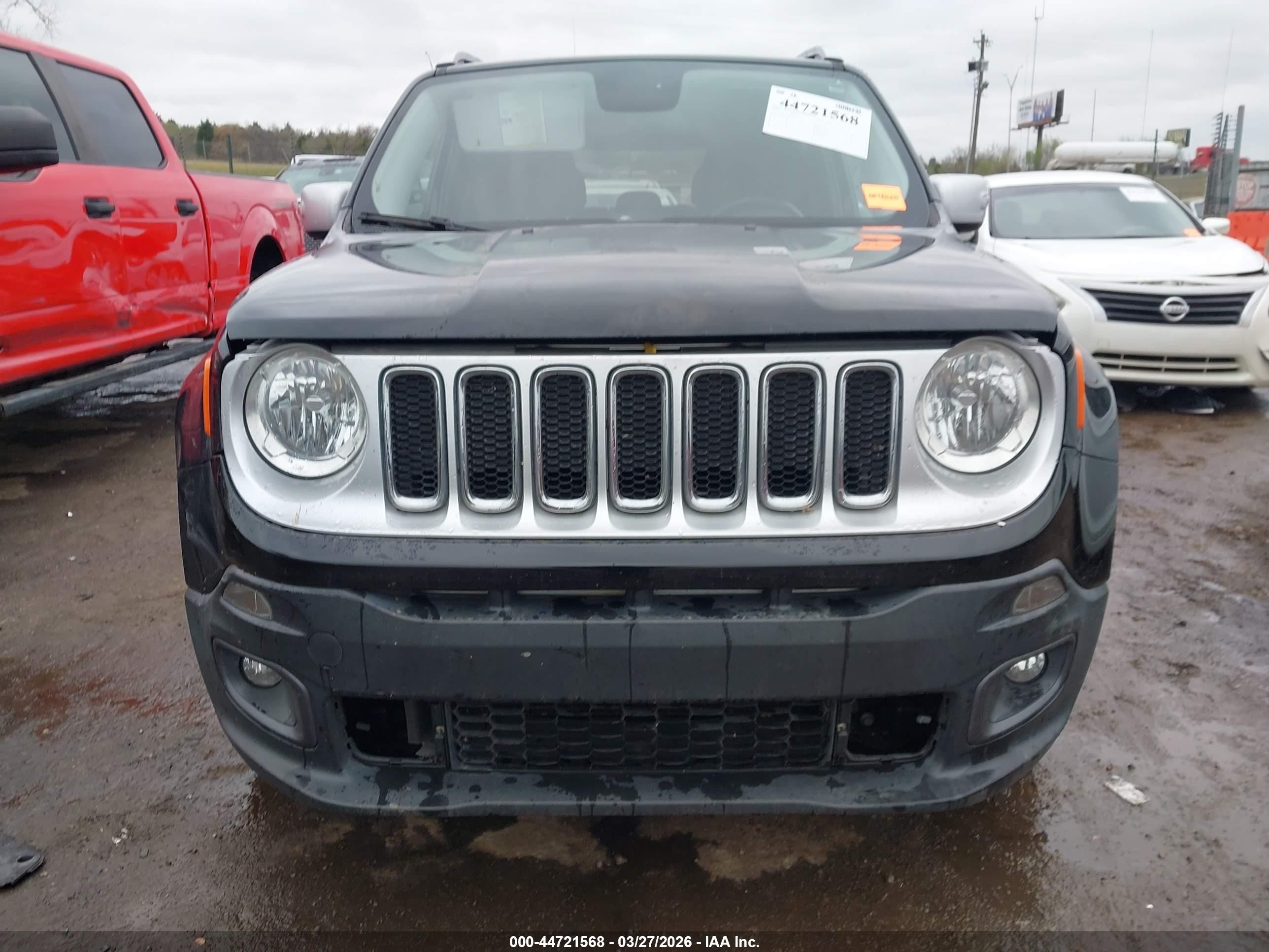 2015 Jeep Renegade Limited Black vin: ZACCJADT4FPC14738