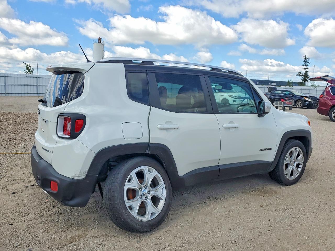 2015 Jeep Renegade Limited White vin: ZACCJADT4FPC20586