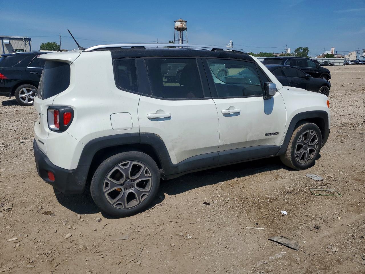 2016 Jeep Renegade Limited White vin: ZACCJADT4GPC63861