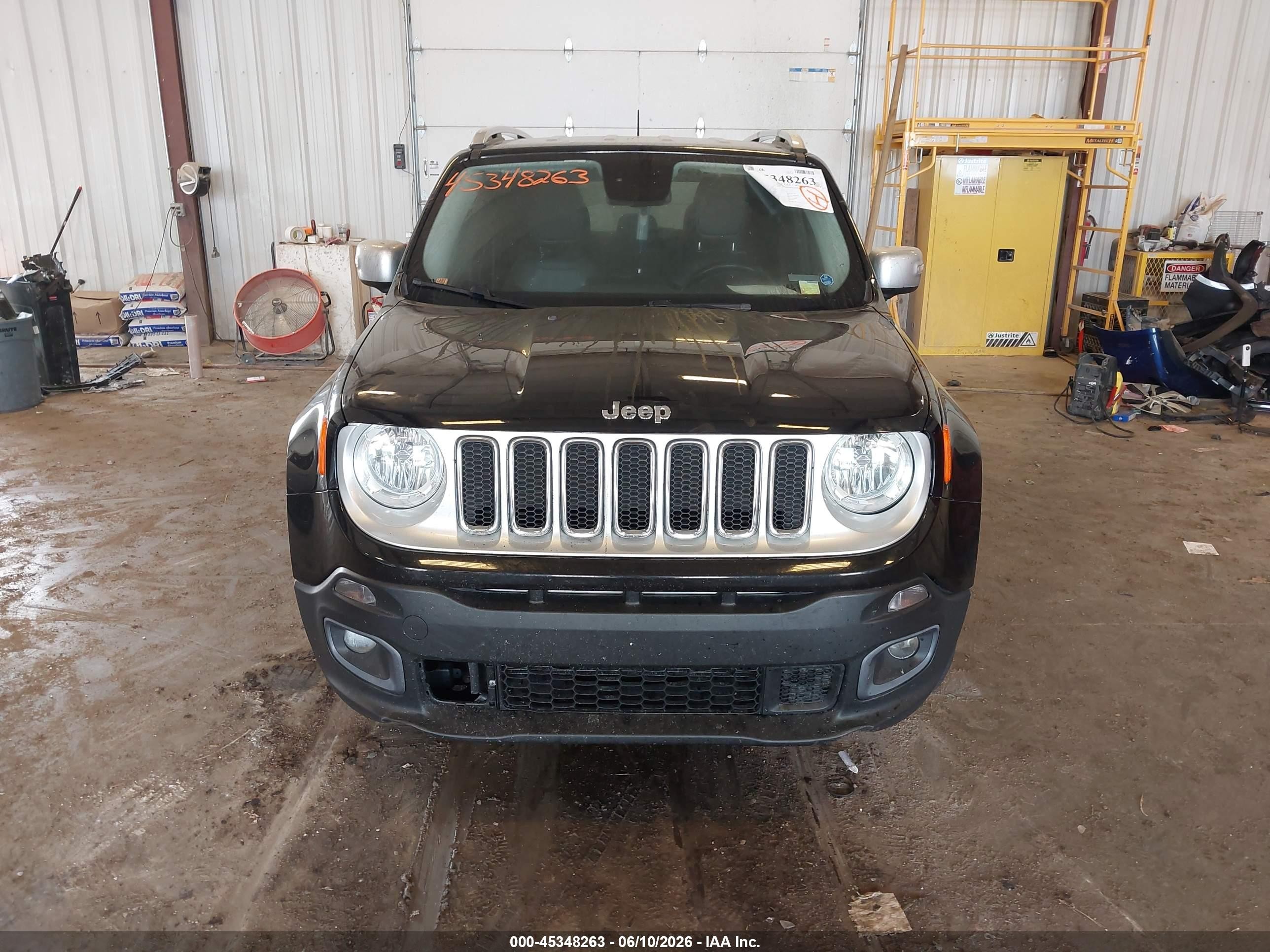 2015 Jeep Renegade Limited Black vin: ZACCJADT5FPB24742