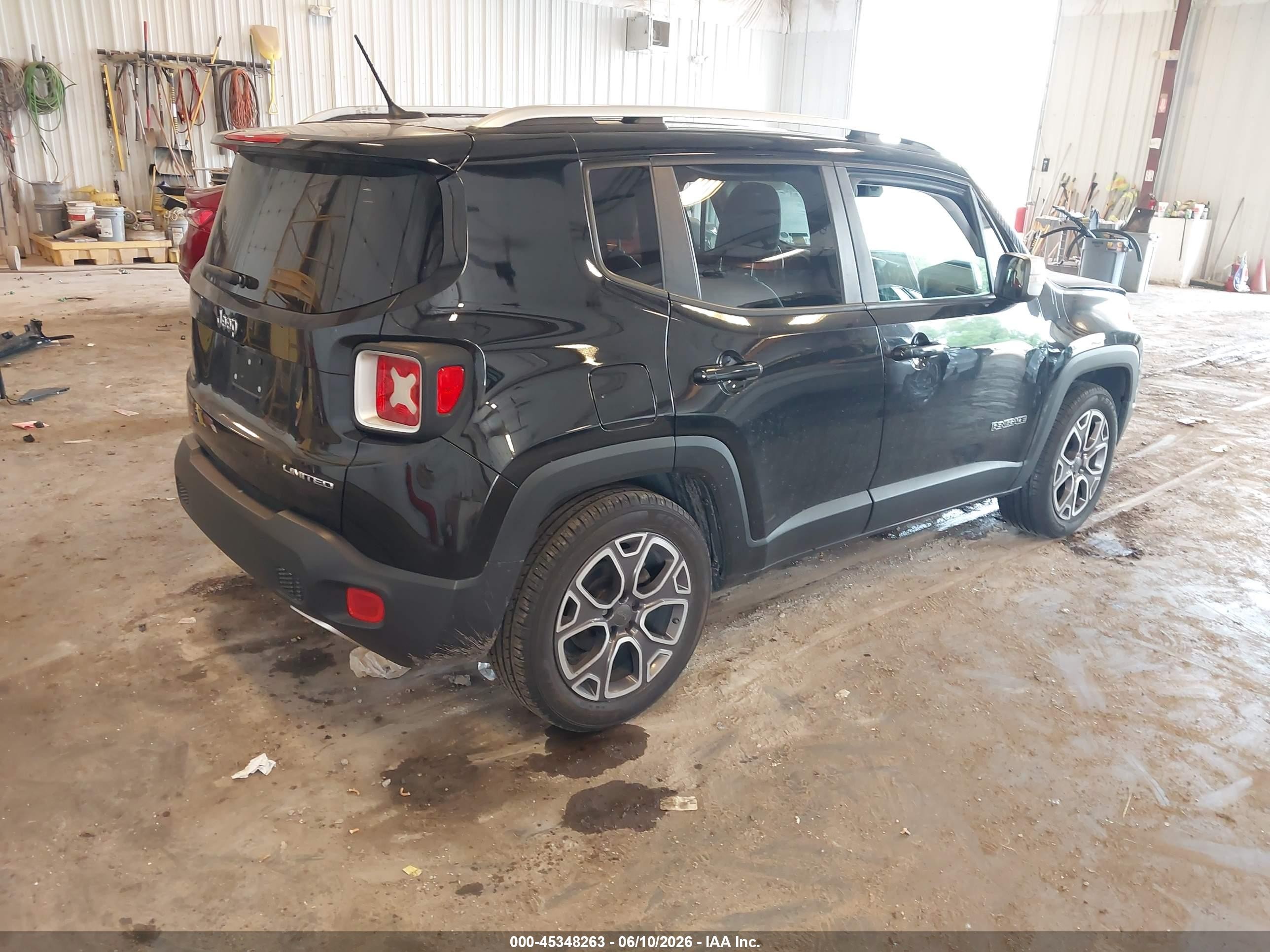2015 Jeep Renegade Limited Black vin: ZACCJADT5FPB24742