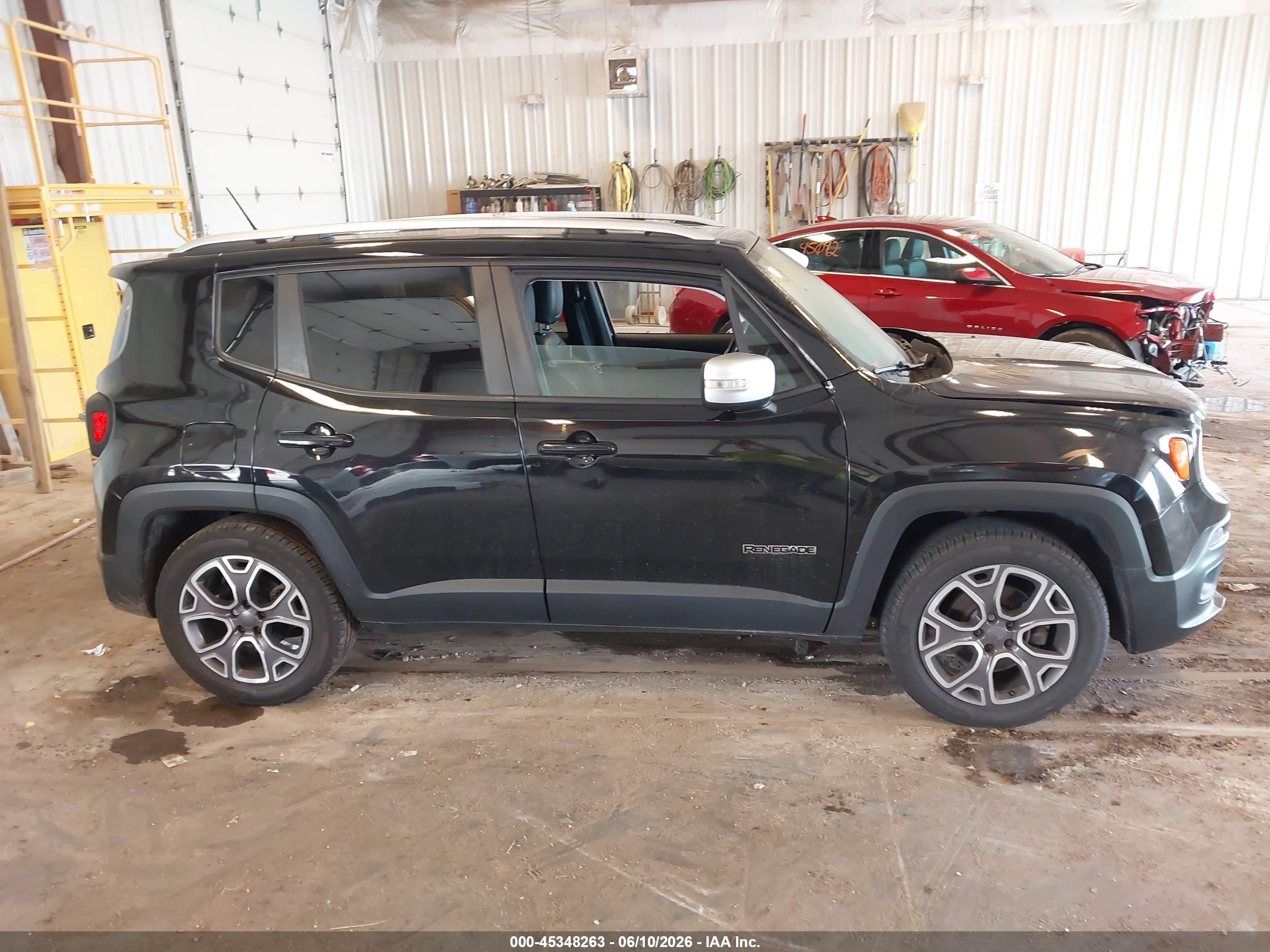 2015 Jeep Renegade Limited Black vin: ZACCJADT5FPB24742