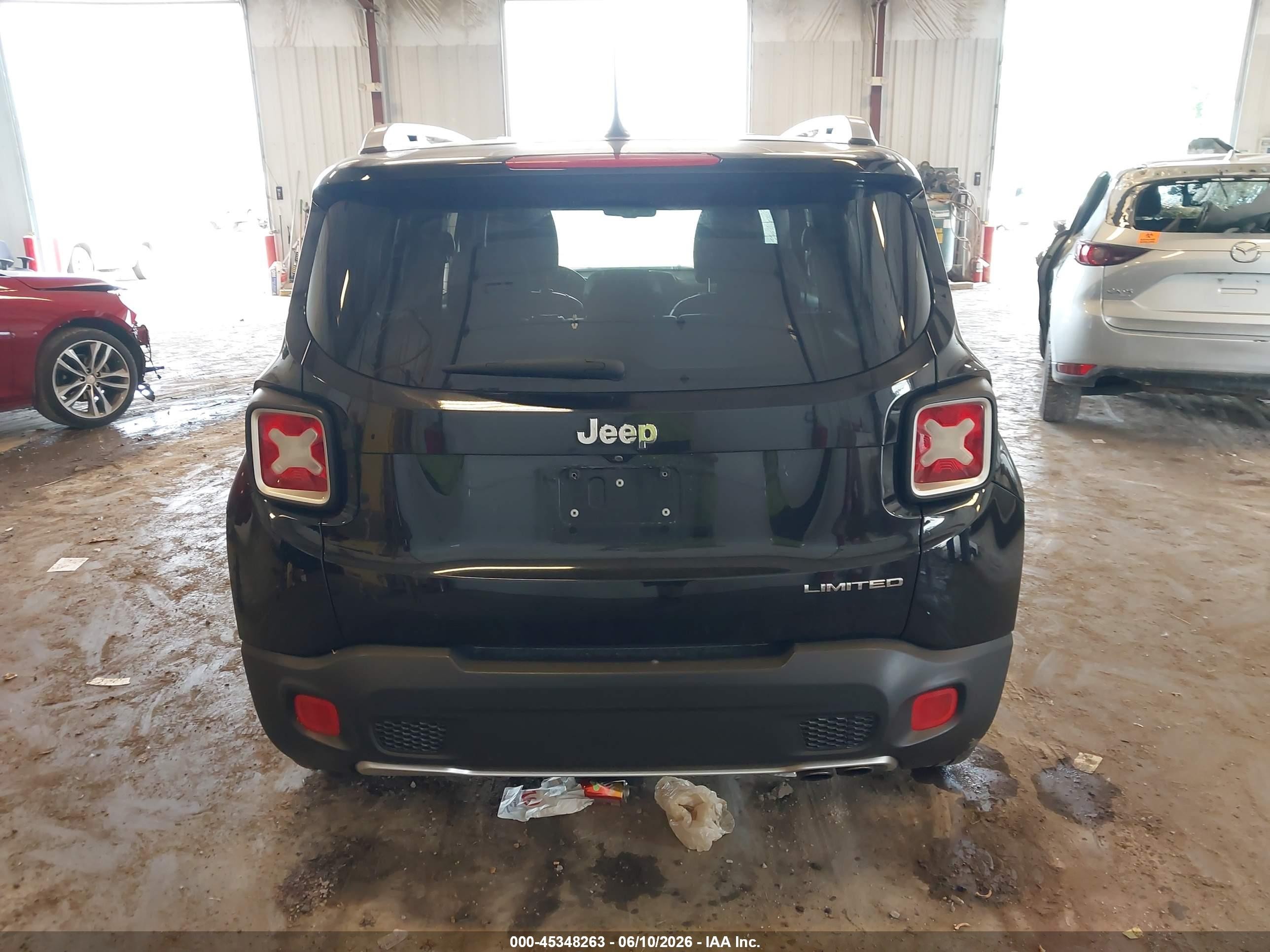 2015 Jeep Renegade Limited Black vin: ZACCJADT5FPB24742