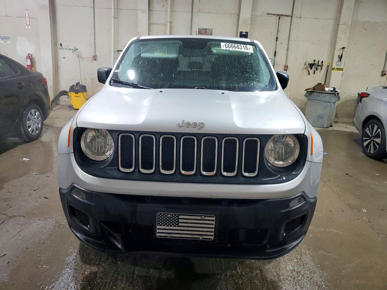 2017 Jeep Renegade Sport Silver vin: ZACCJBAB1HPG35157