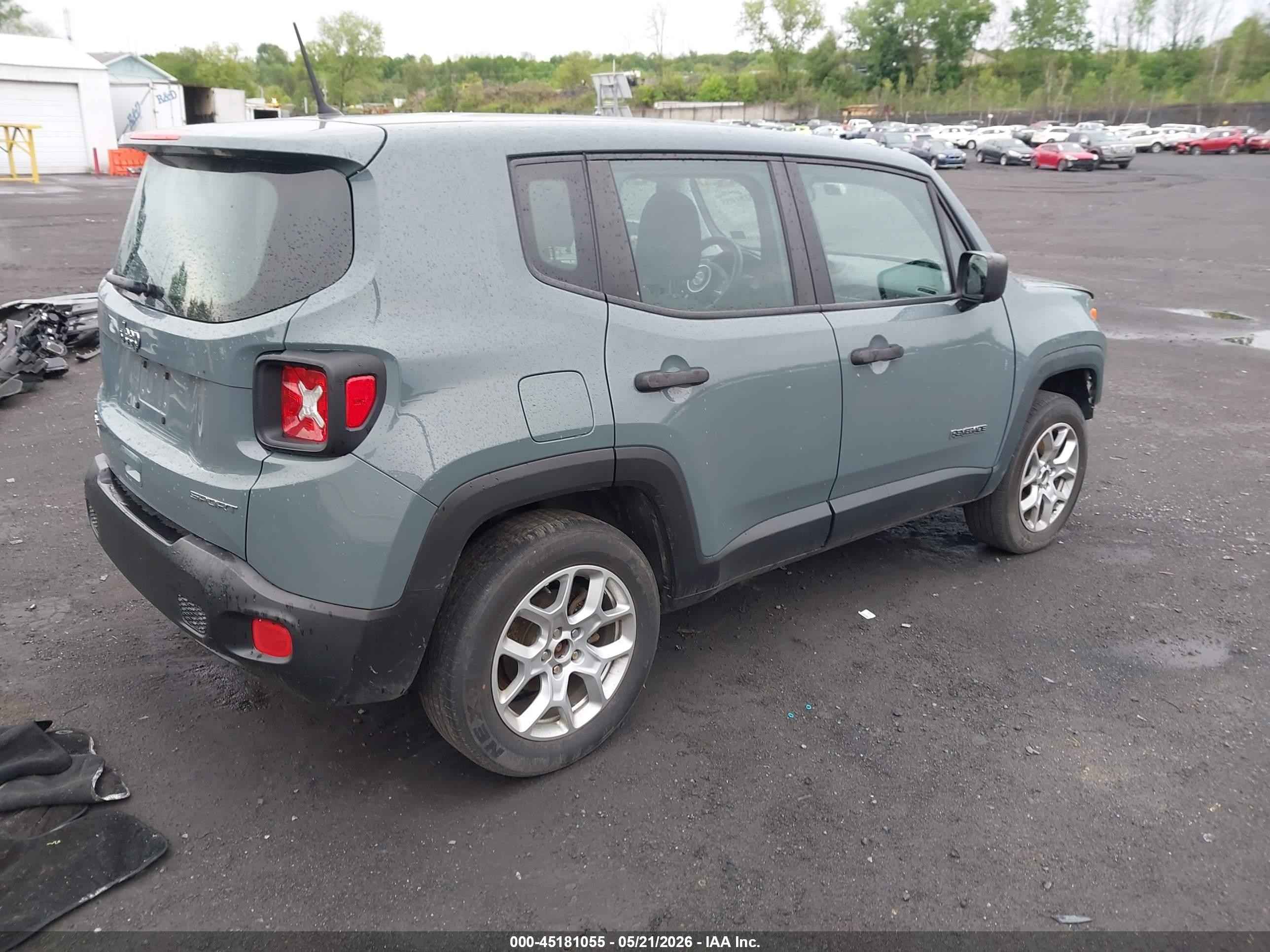 2018 Jeep Renegade Sport 4x4 Gray vin: ZACCJBAB3JPH11130