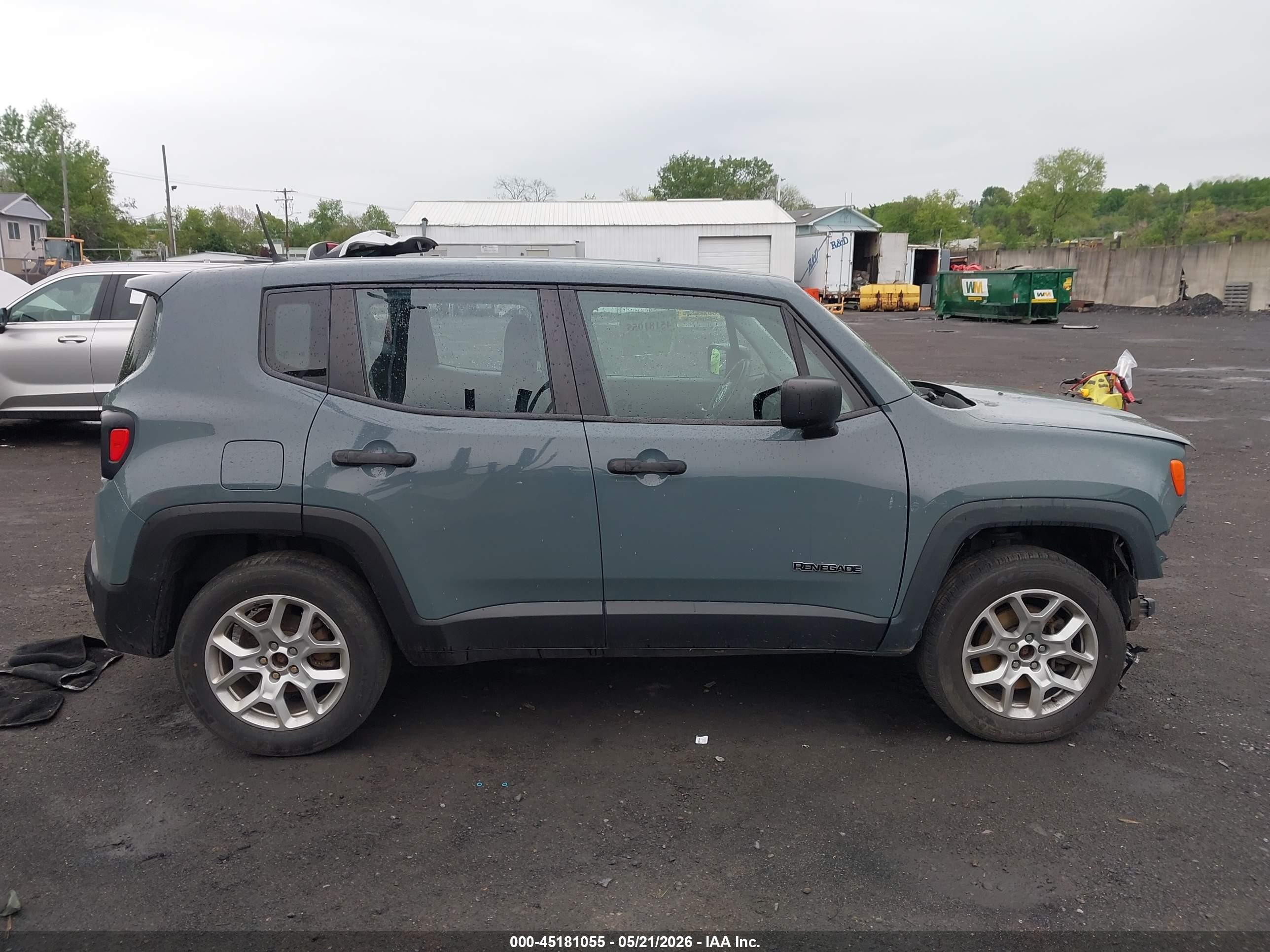 2018 Jeep Renegade Sport 4x4 Gray vin: ZACCJBAB3JPH11130
