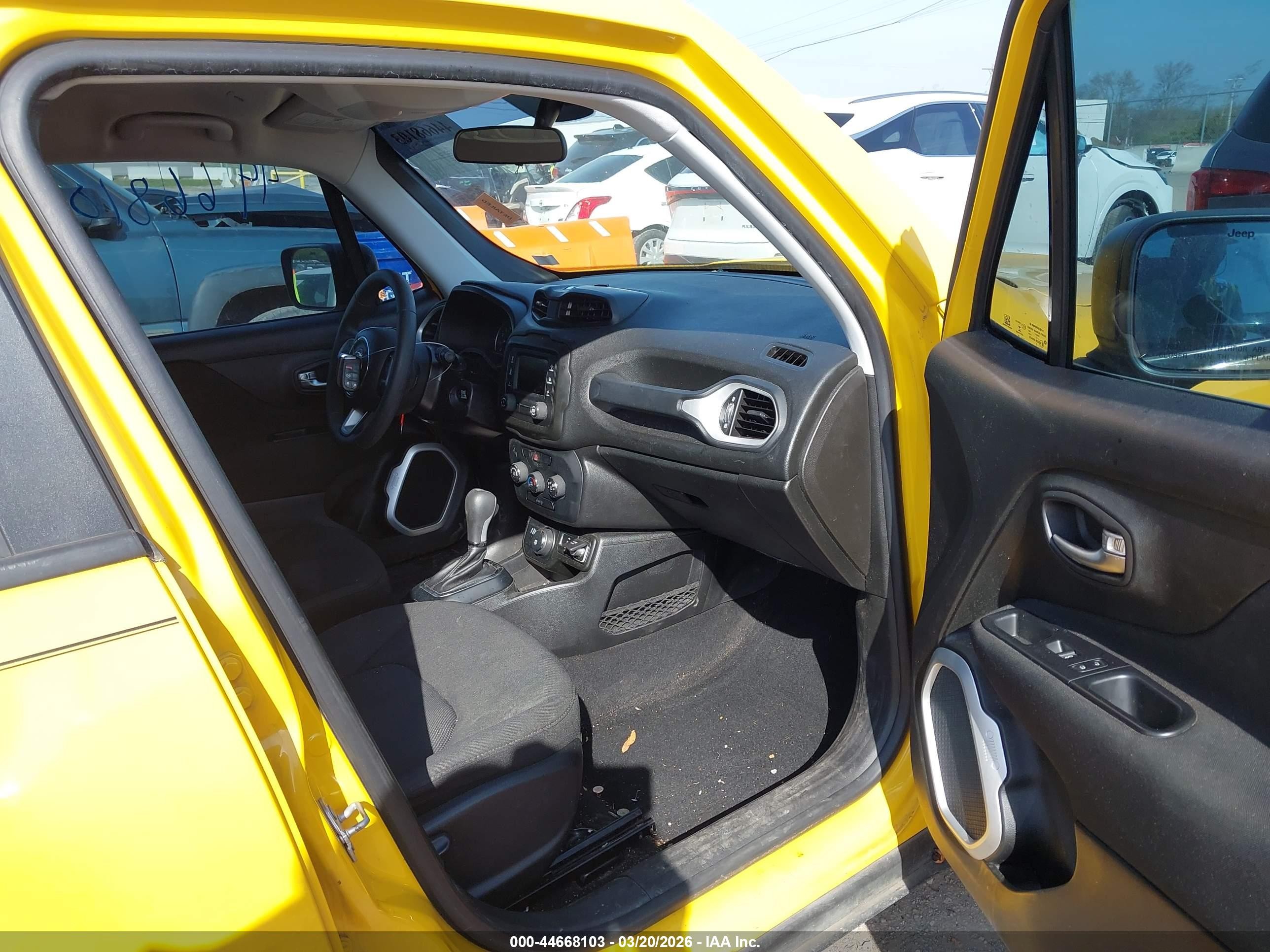2018 Jeep Renegade Sport 4x4 Yellow vin: ZACCJBAB3JPH50445