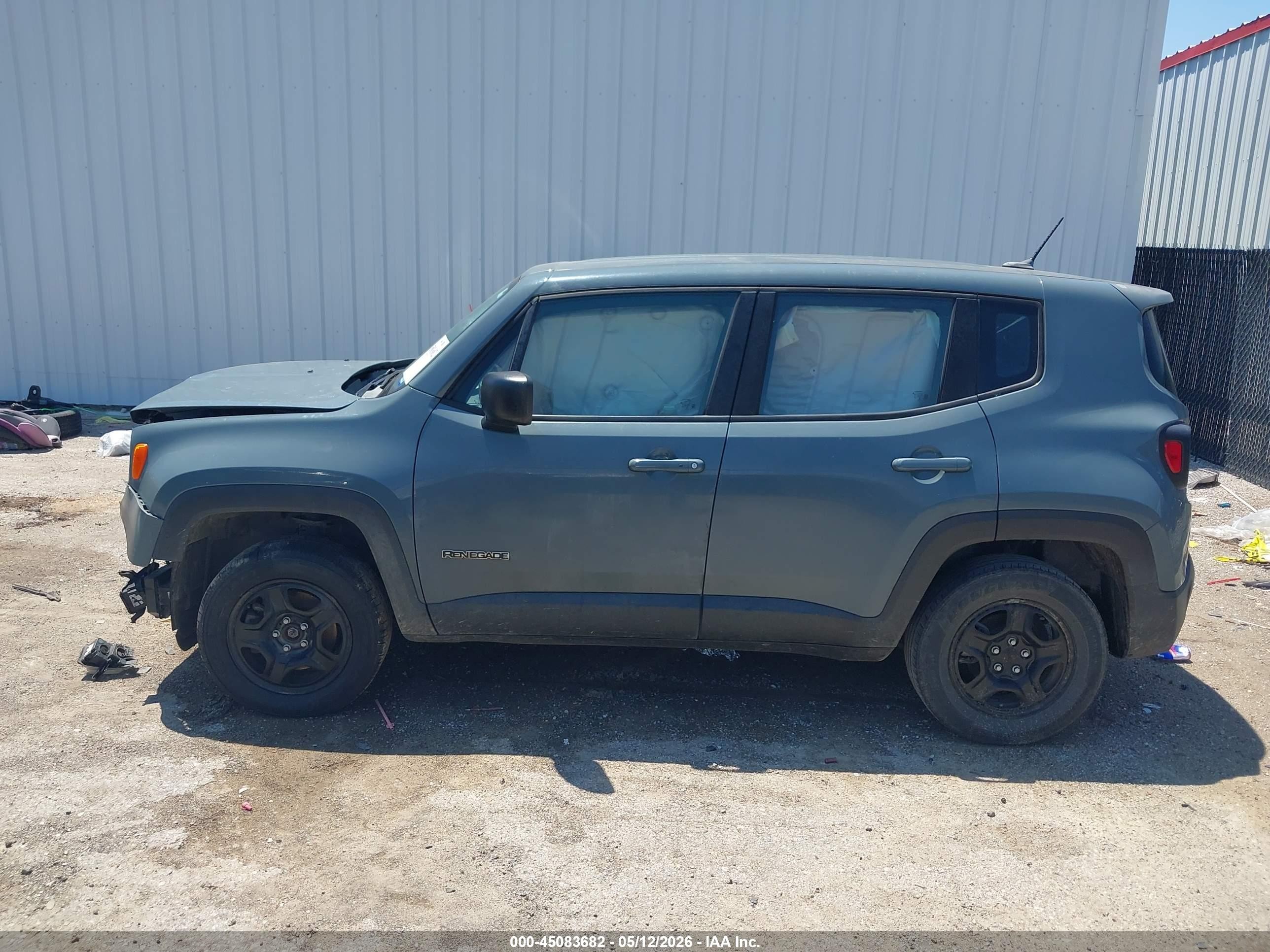 2017 Jeep Renegade Sport 4x4 Gray vin: ZACCJBAB4HPF09388
