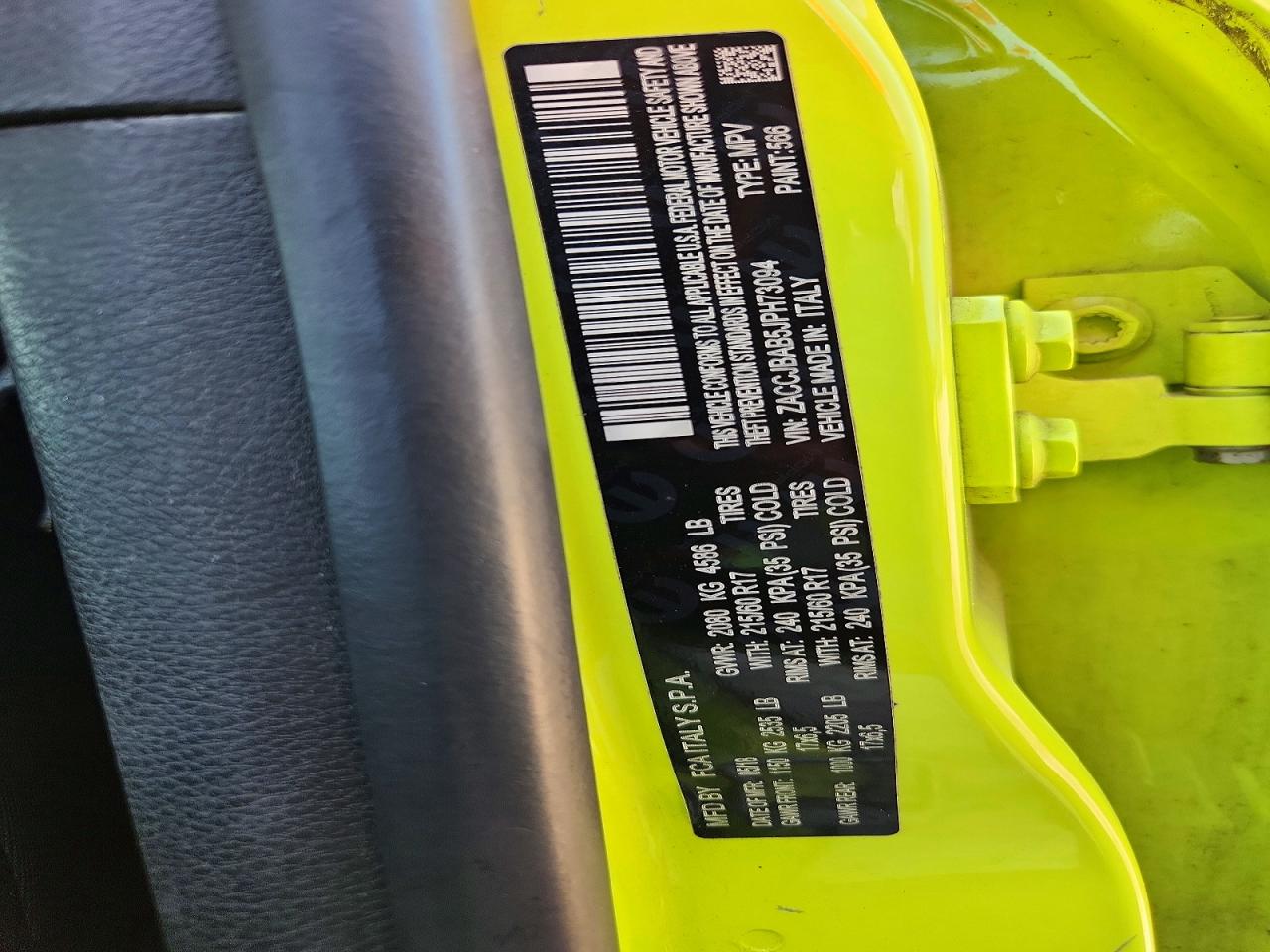 2018 Jeep Renegade Sport Green vin: ZACCJBAB5JPH73094