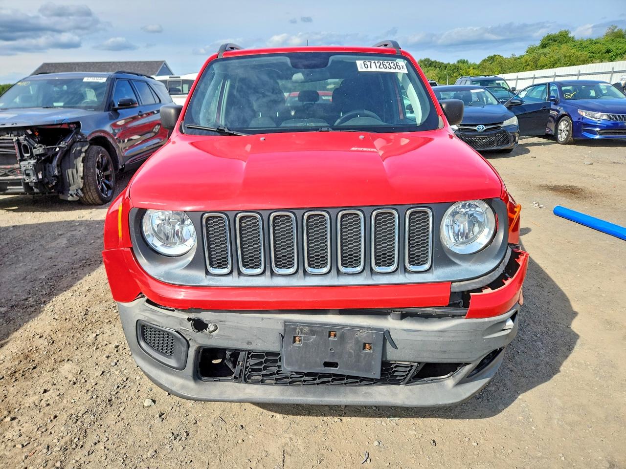 2018 Jeep Renegade Sport Red vin: ZACCJBAB6JPG80553