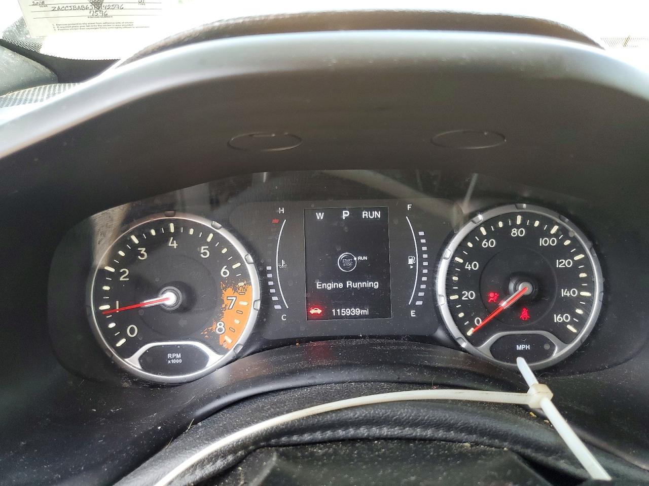 2018 Jeep Renegade Sport Угольный vin: ZACCJBAB6JPH42596