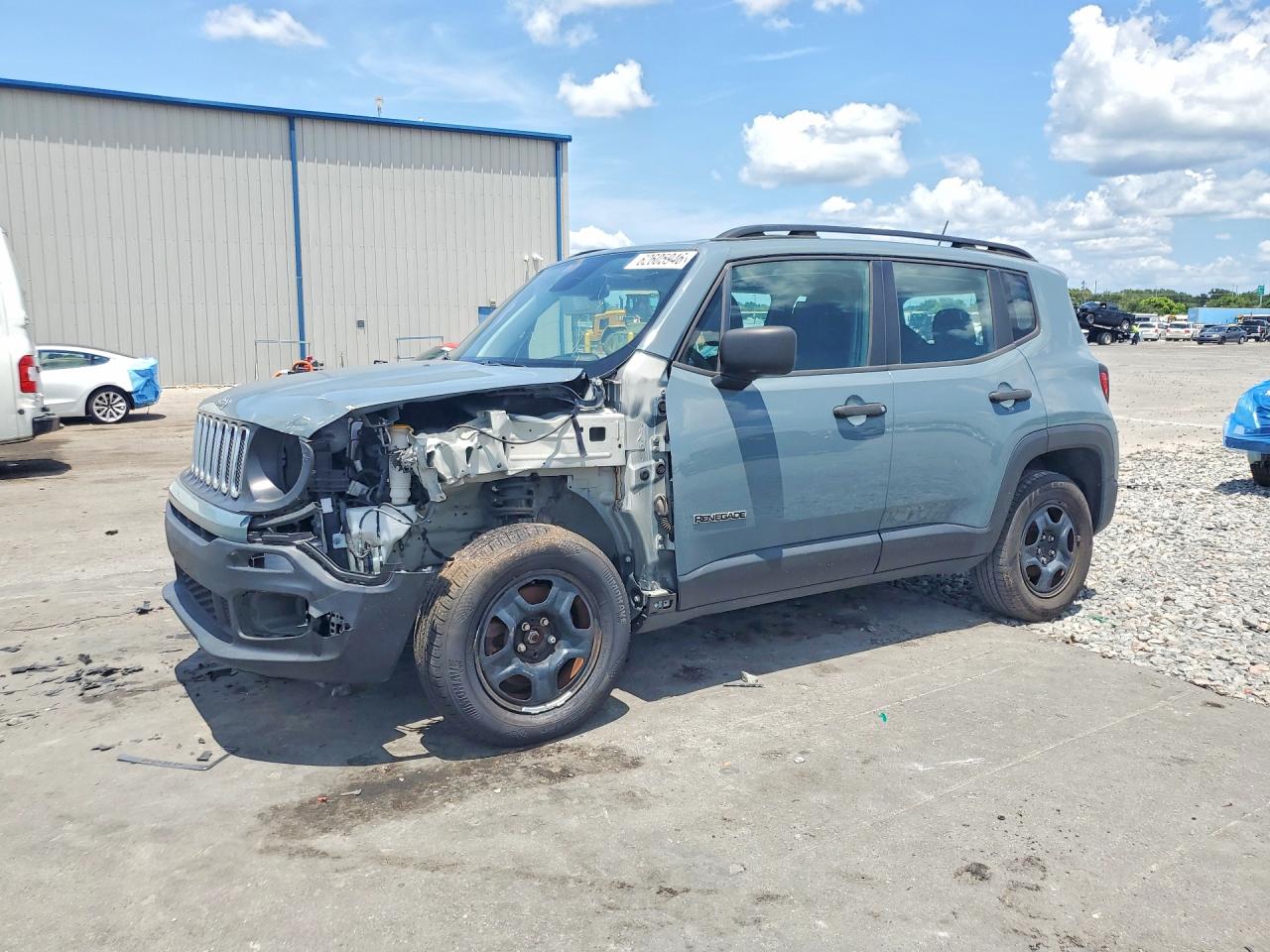 2018 Jeep Renegade Sport Gray vin: ZACCJBAB7JPJ46359