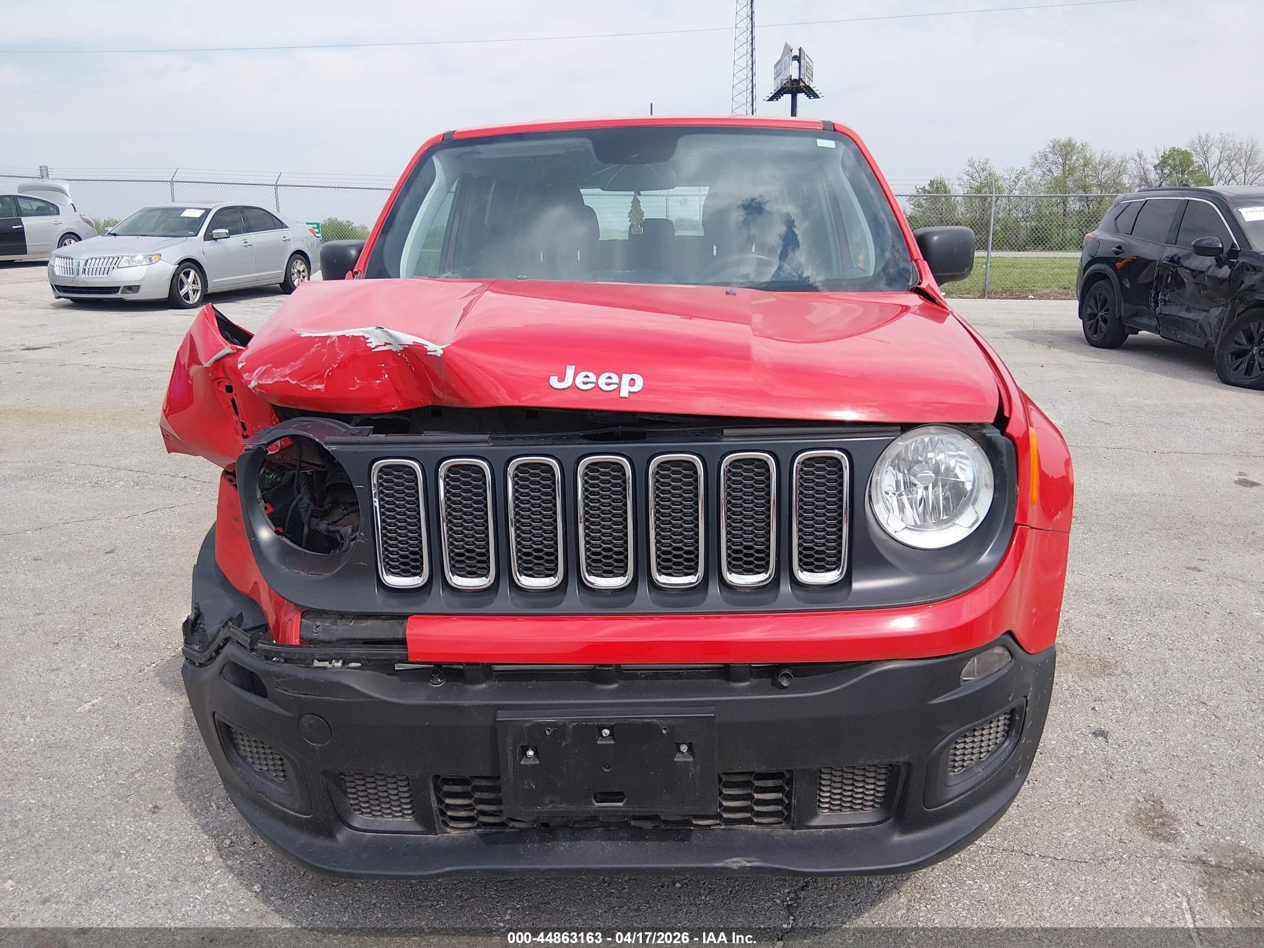 2018 Jeep Renegade Sport 4x4 Красный vin: ZACCJBAB8JPJ58424