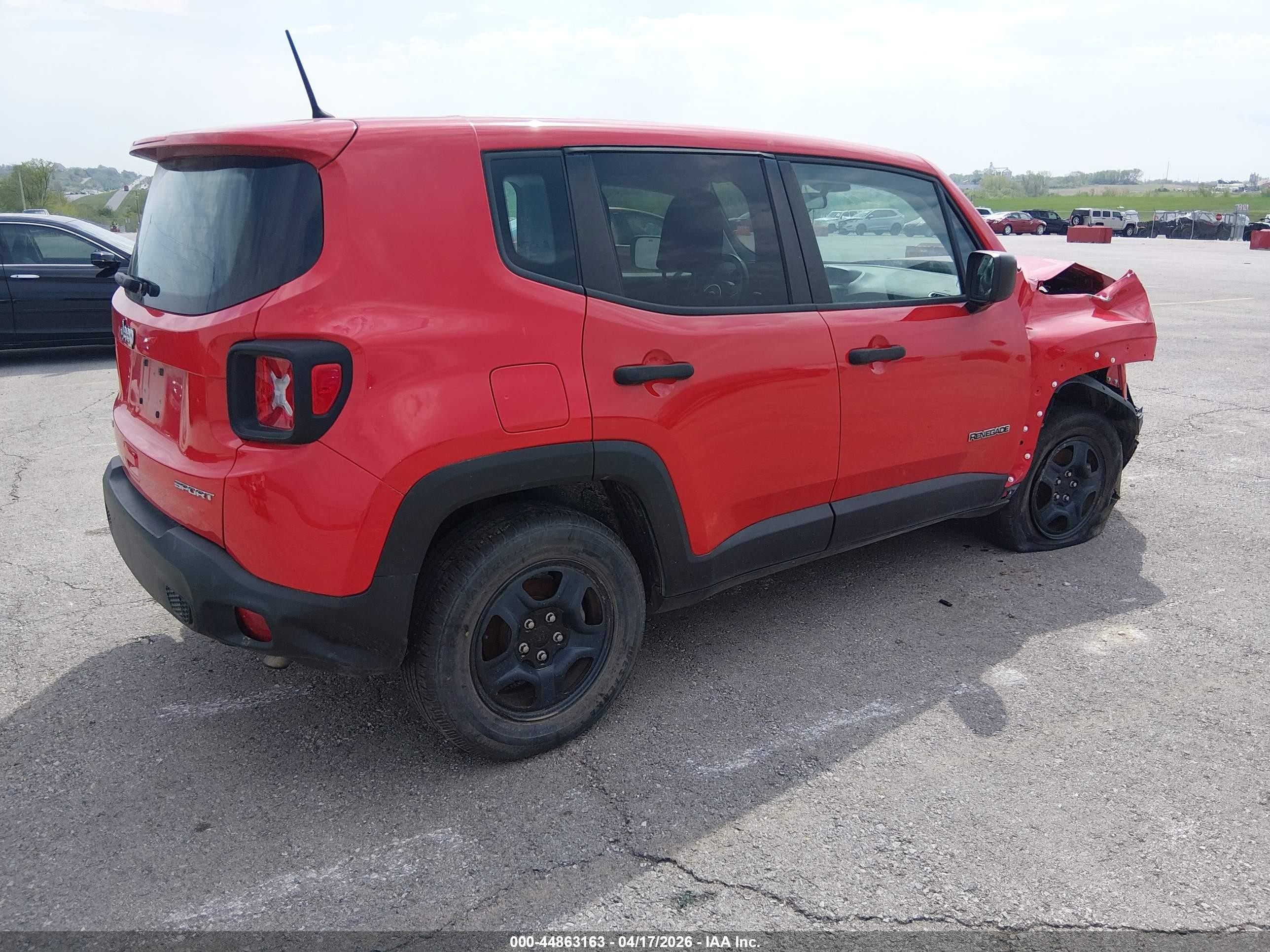 2018 Jeep Renegade Sport 4x4 Красный vin: ZACCJBAB8JPJ58424