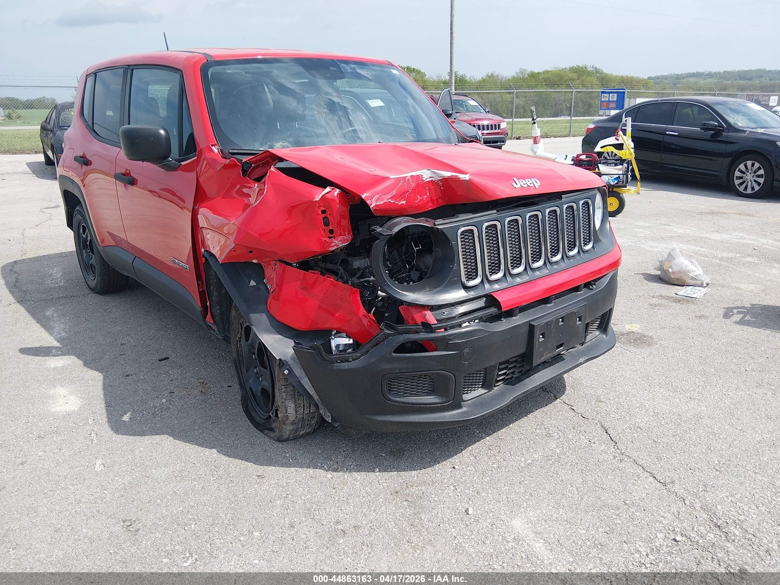 2018 Jeep Renegade Sport 4x4 Красный vin: ZACCJBAB8JPJ58424