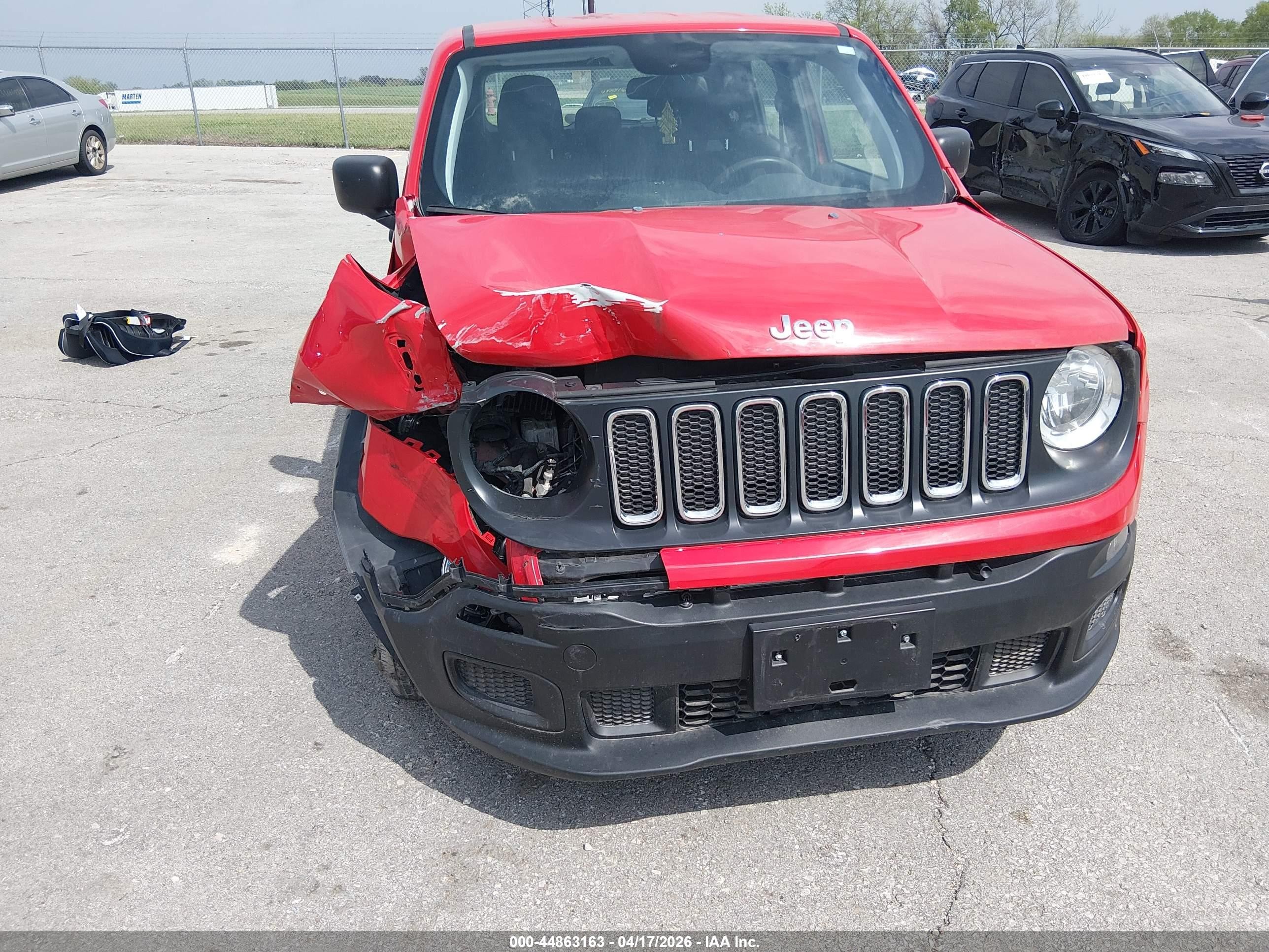 2018 Jeep Renegade Sport 4x4 Красный vin: ZACCJBAB8JPJ58424
