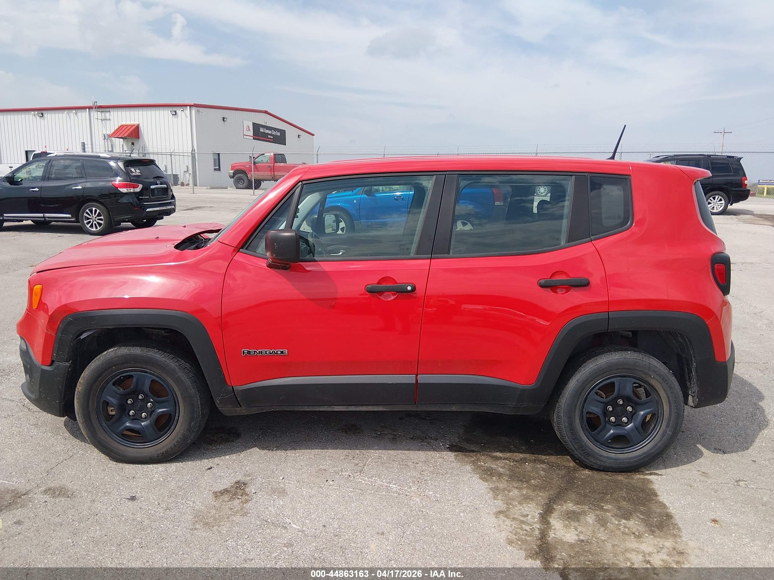 2018 Jeep Renegade Sport 4x4 Красный vin: ZACCJBAB8JPJ58424