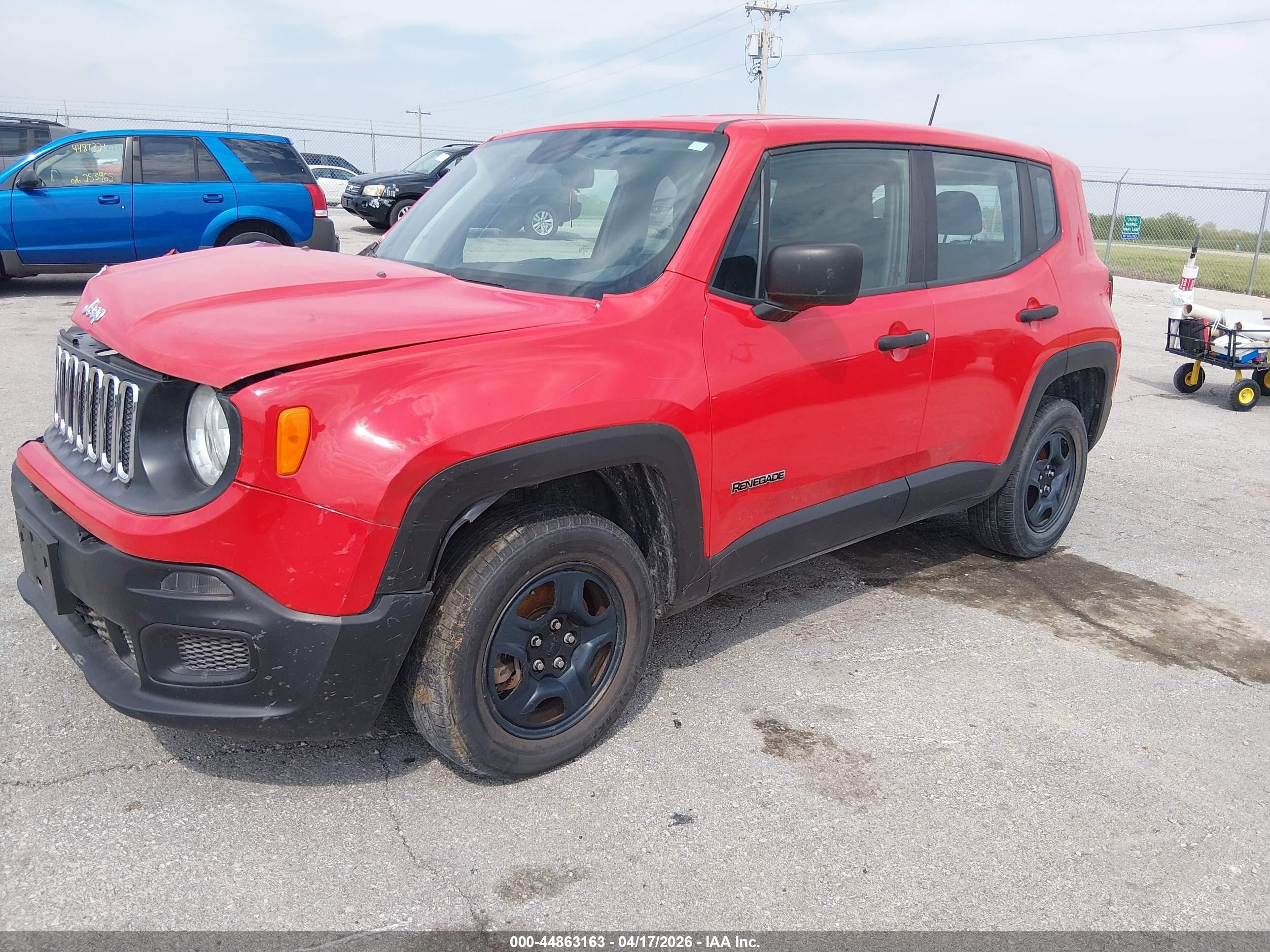 2018 Jeep Renegade Sport 4x4 Красный vin: ZACCJBAB8JPJ58424