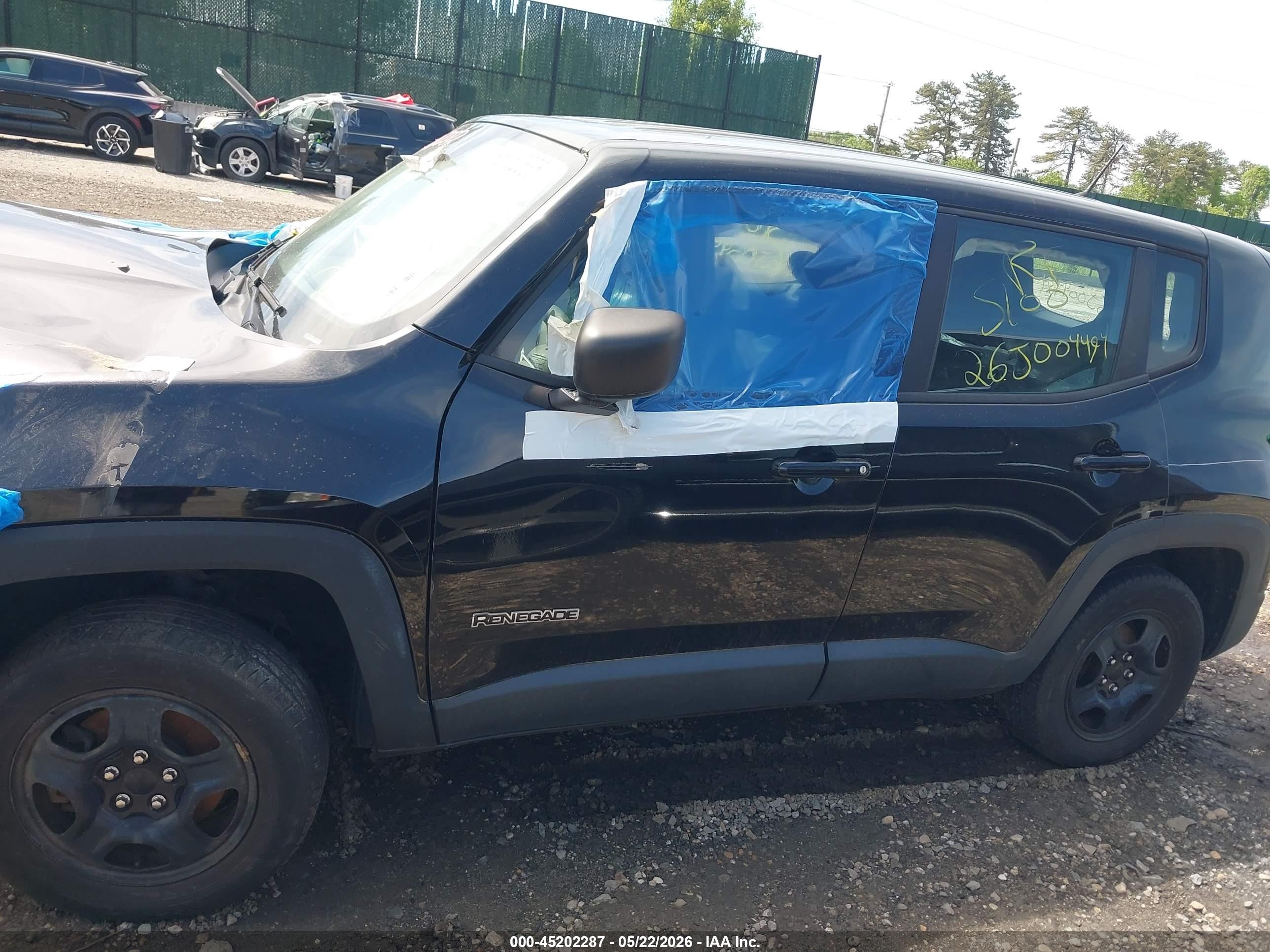 2017 Jeep Renegade Sport 4x4 Black vin: ZACCJBAB9HPE69924