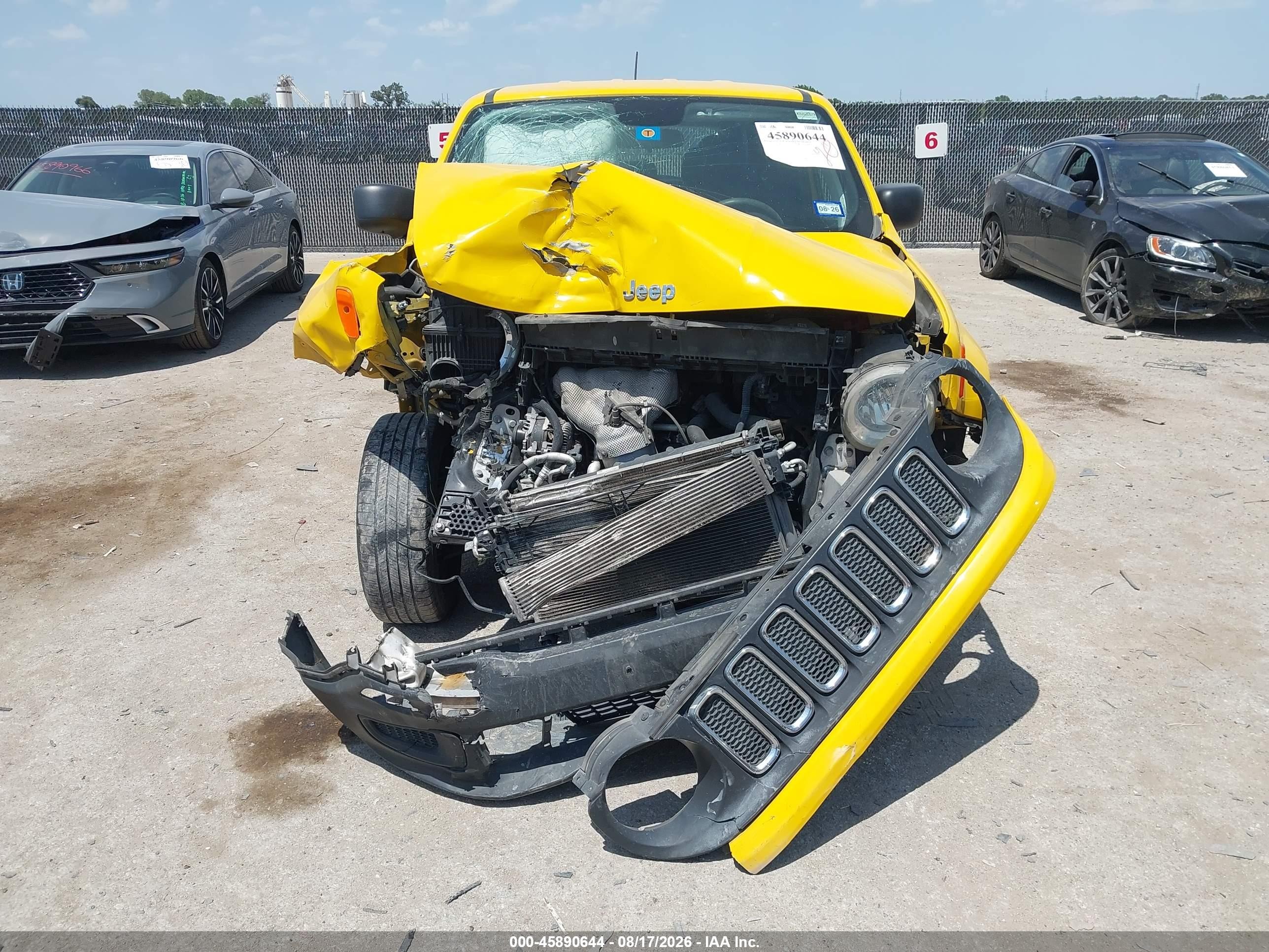 2018 Jeep Renegade Sport 4x4 Yellow vin: ZACCJBABXJPH09746