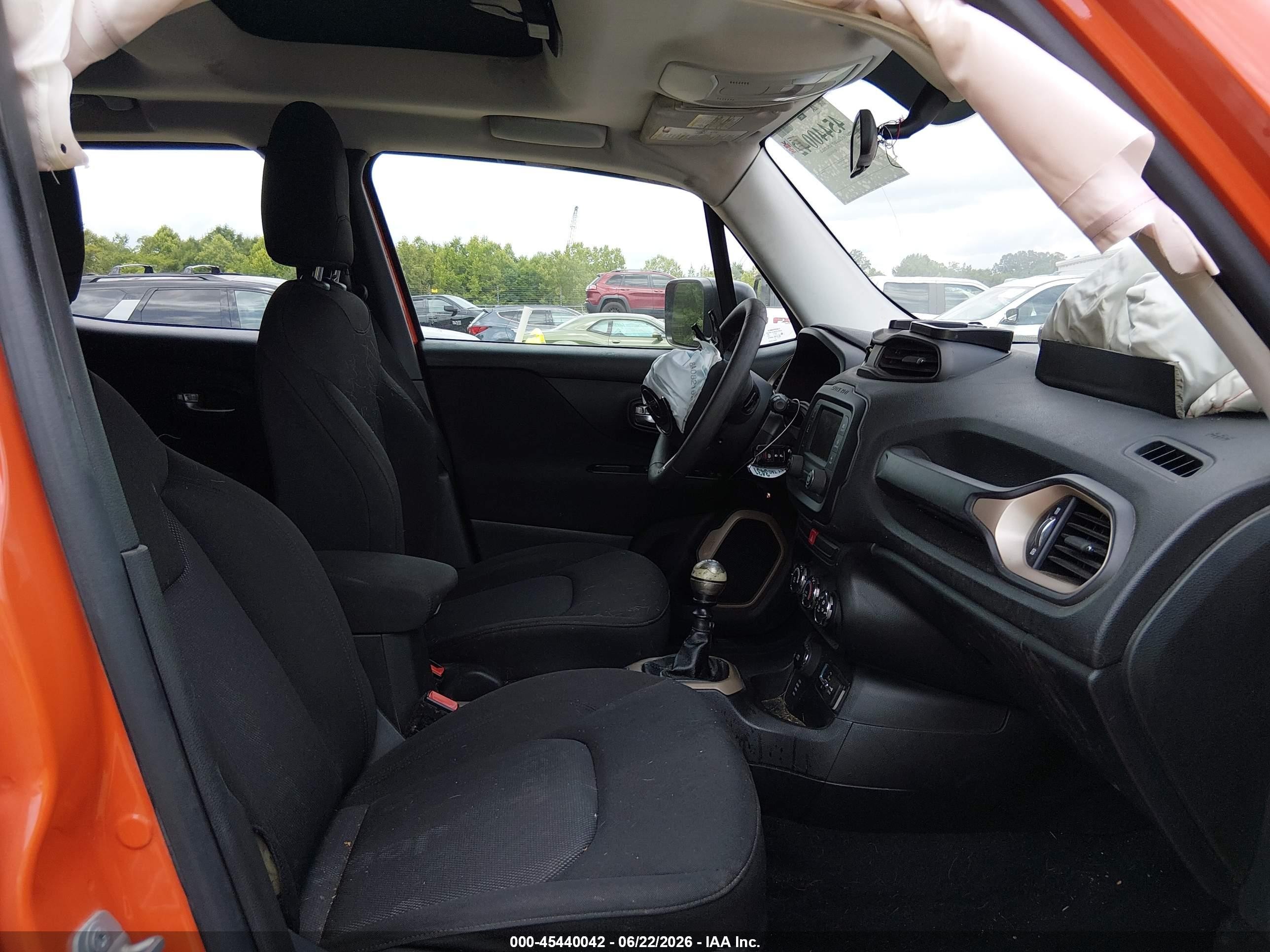 2015 Jeep Renegade Sport Orange vin: ZACCJBAH2FPC33150