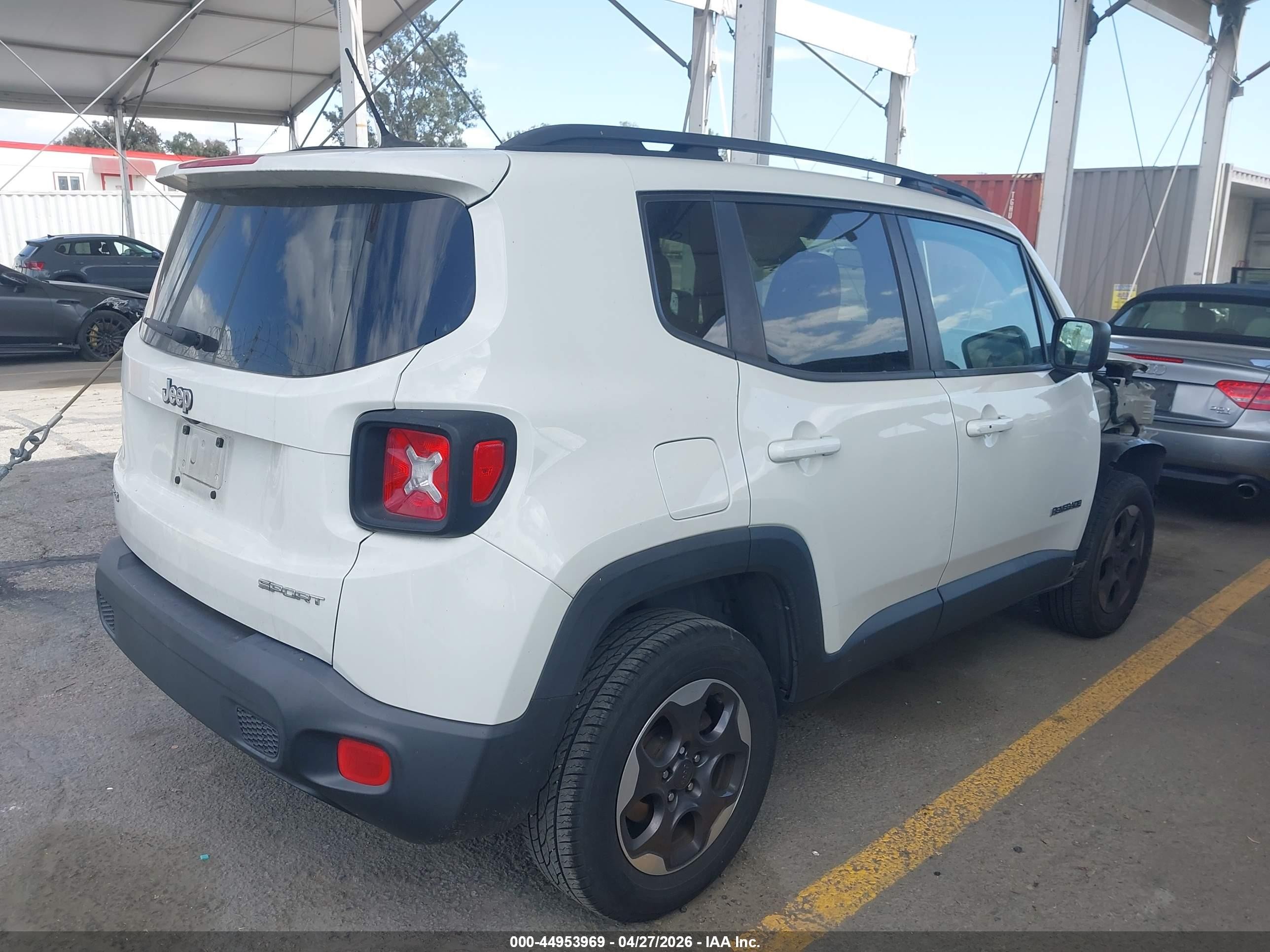 2016 Jeep Renegade Sport Белый vin: ZACCJBAT1GPE24435
