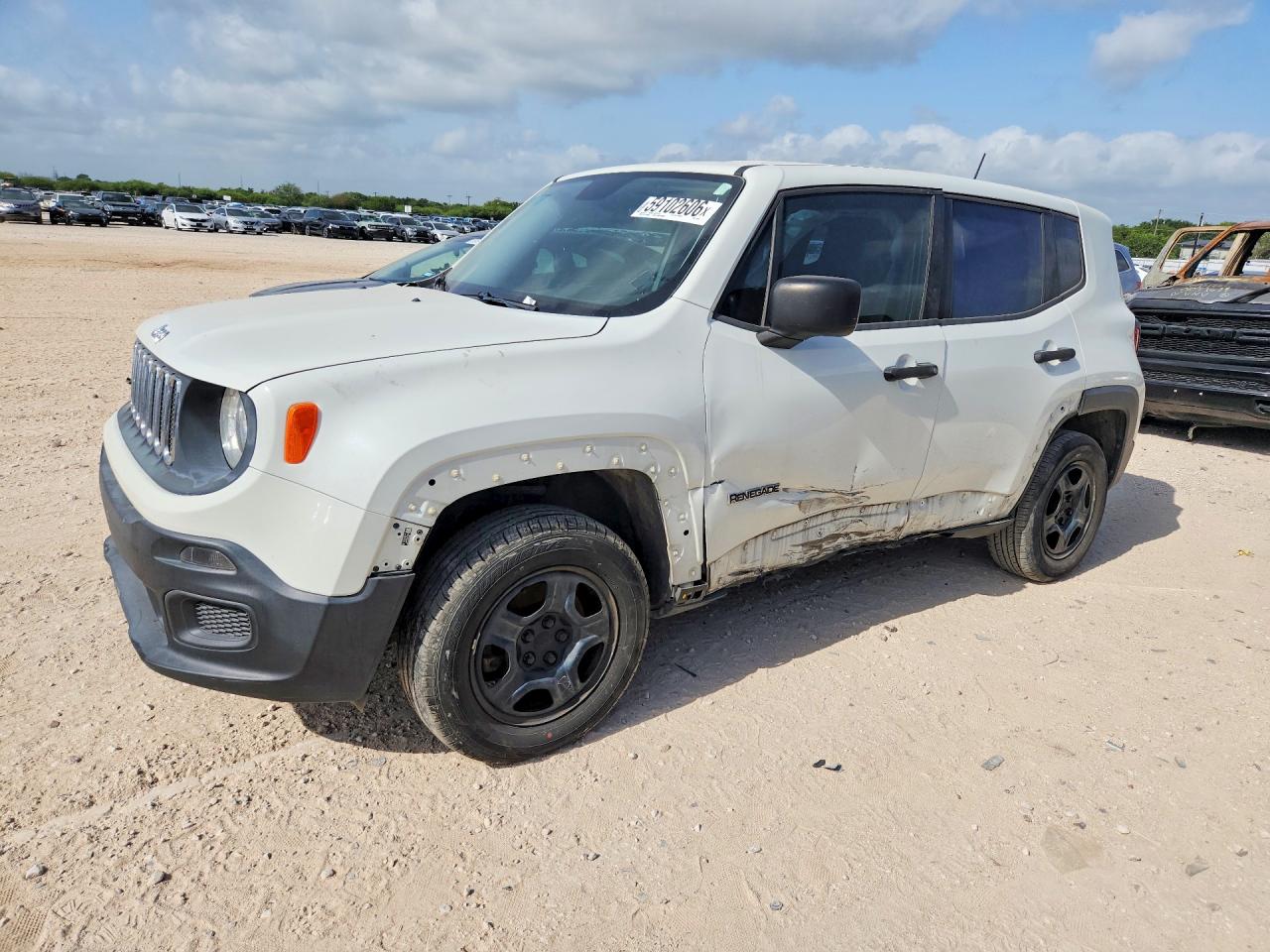 2015 Jeep Renegade Sport White vin: ZACCJBAT7FPC19720