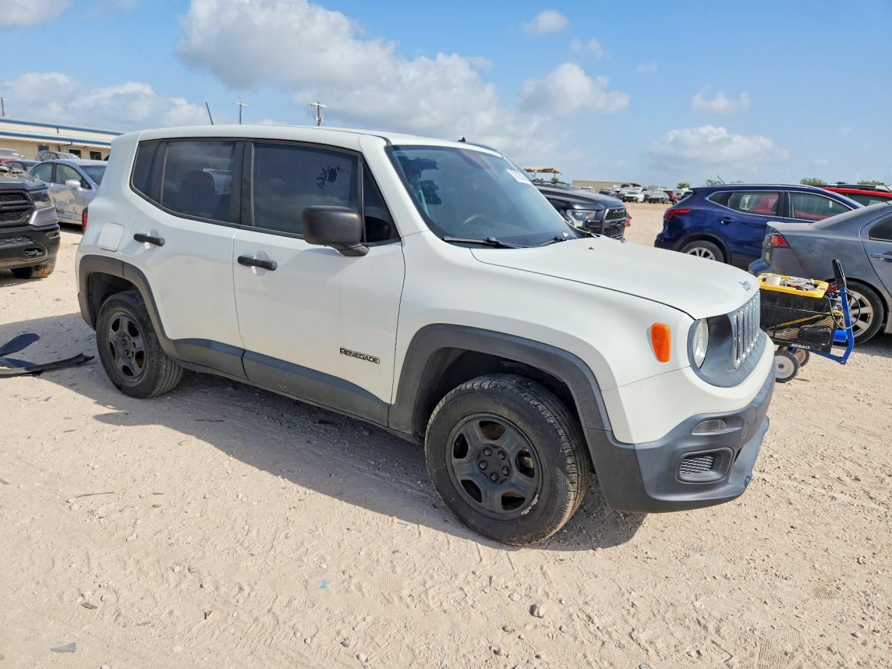 2015 Jeep Renegade Sport White vin: ZACCJBAT7FPC19720