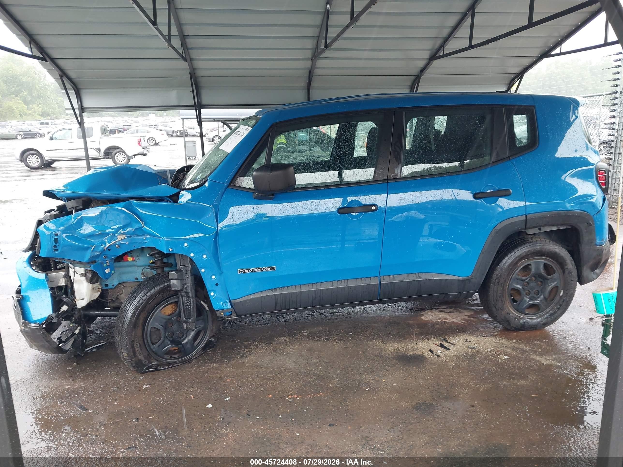 2015 Jeep Renegade Sport Blue vin: ZACCJBAT8FPB32120