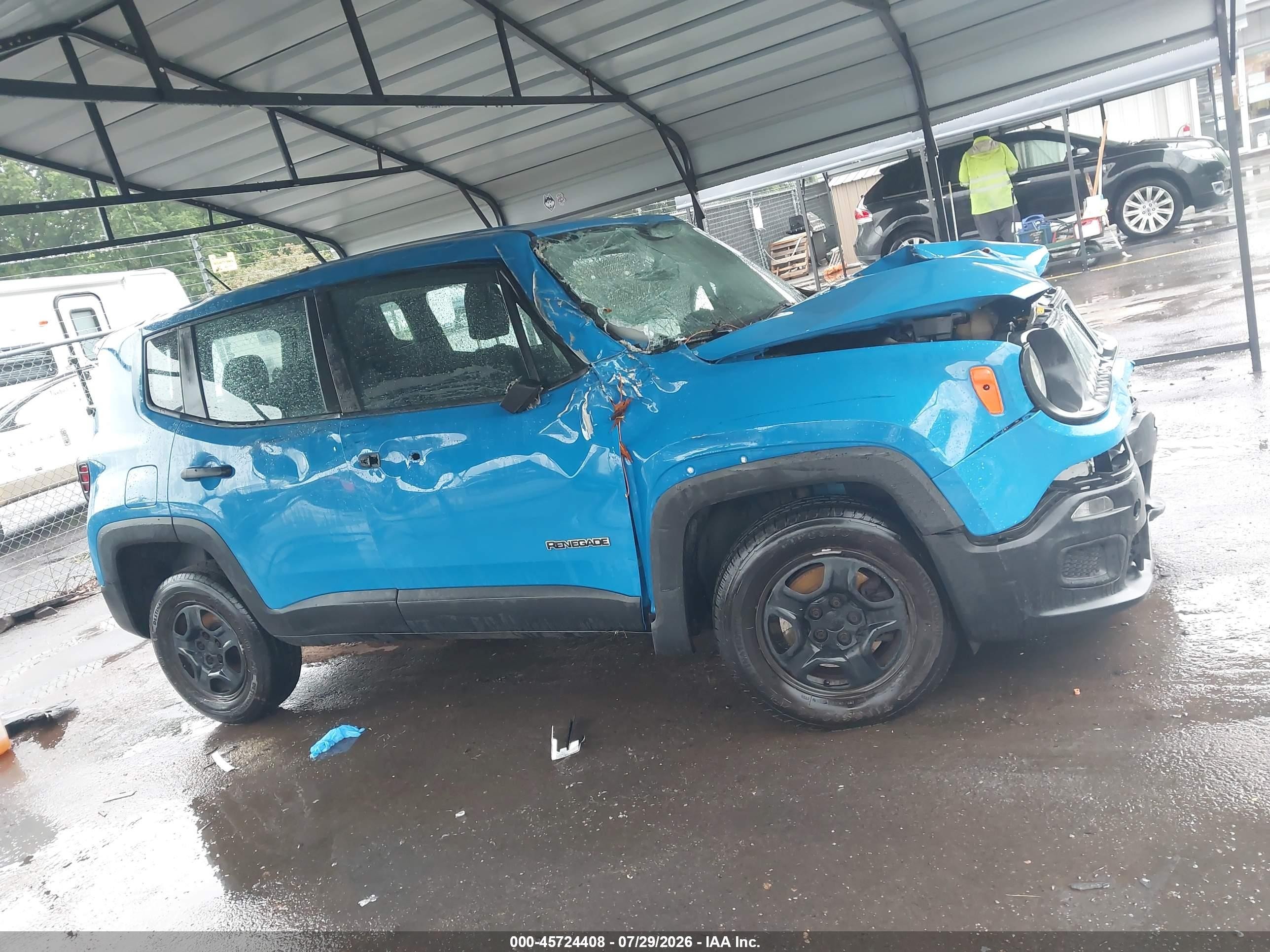 2015 Jeep Renegade Sport Blue vin: ZACCJBAT8FPB32120