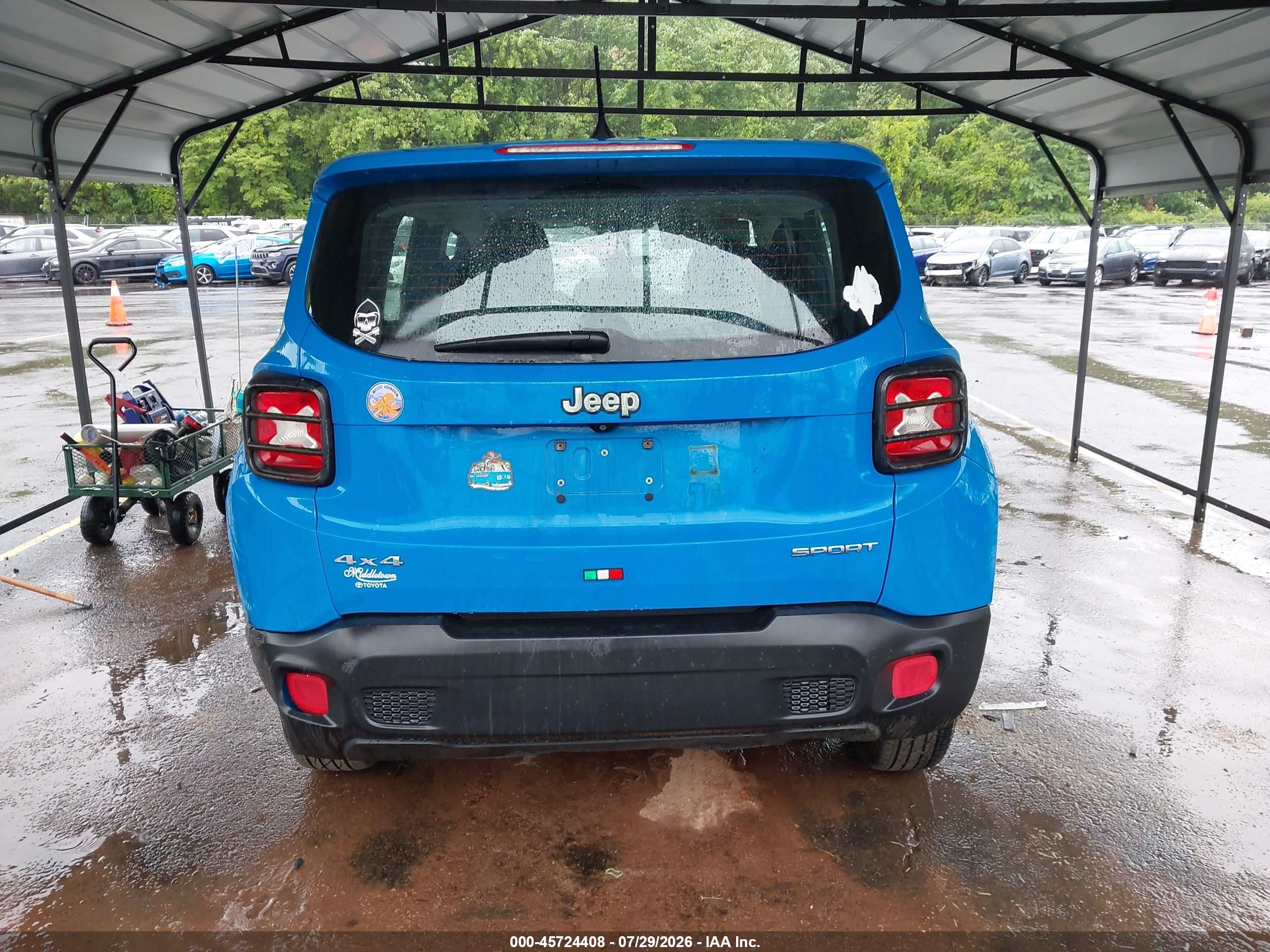 2015 Jeep Renegade Sport Blue vin: ZACCJBAT8FPB32120