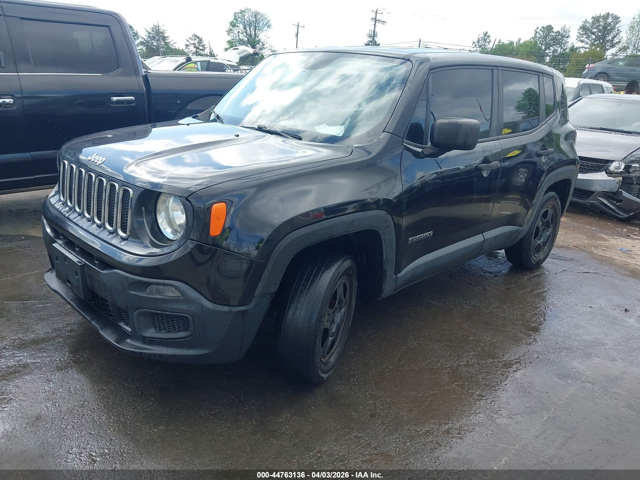 2015 Jeep Renegade Sport Black vin: ZACCJBAT9FPC20108