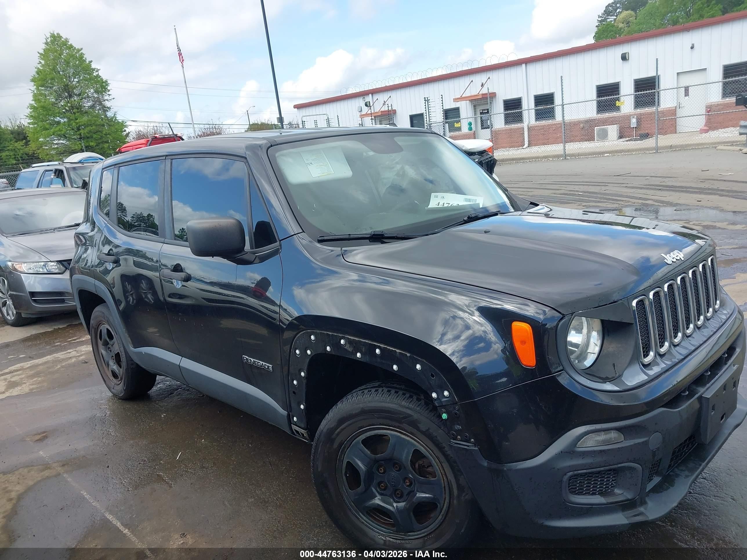 2015 Jeep Renegade Sport Black vin: ZACCJBAT9FPC20108