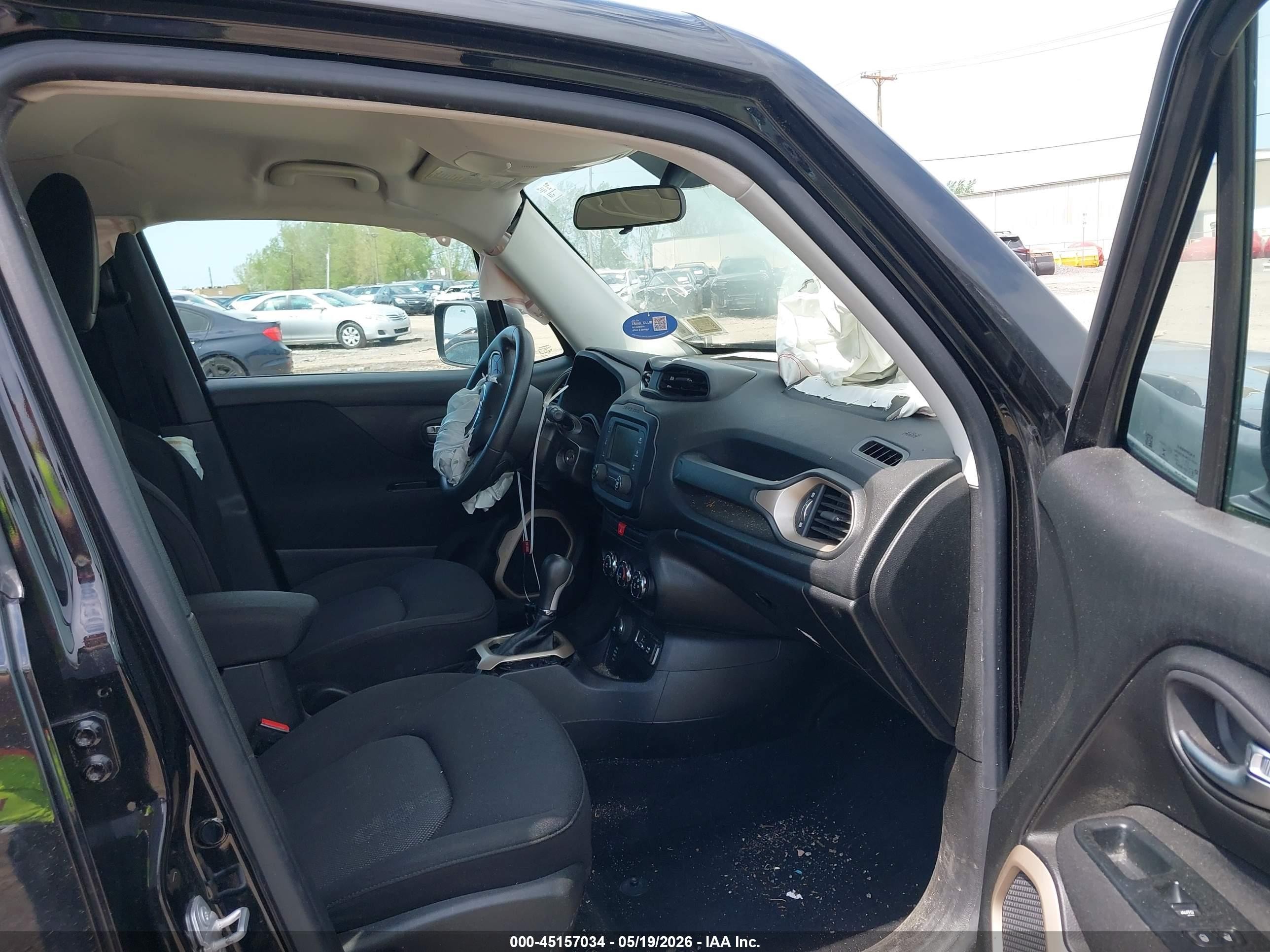 2015 Jeep Renegade Sport Black vin: ZACCJBAT9FPC38804
