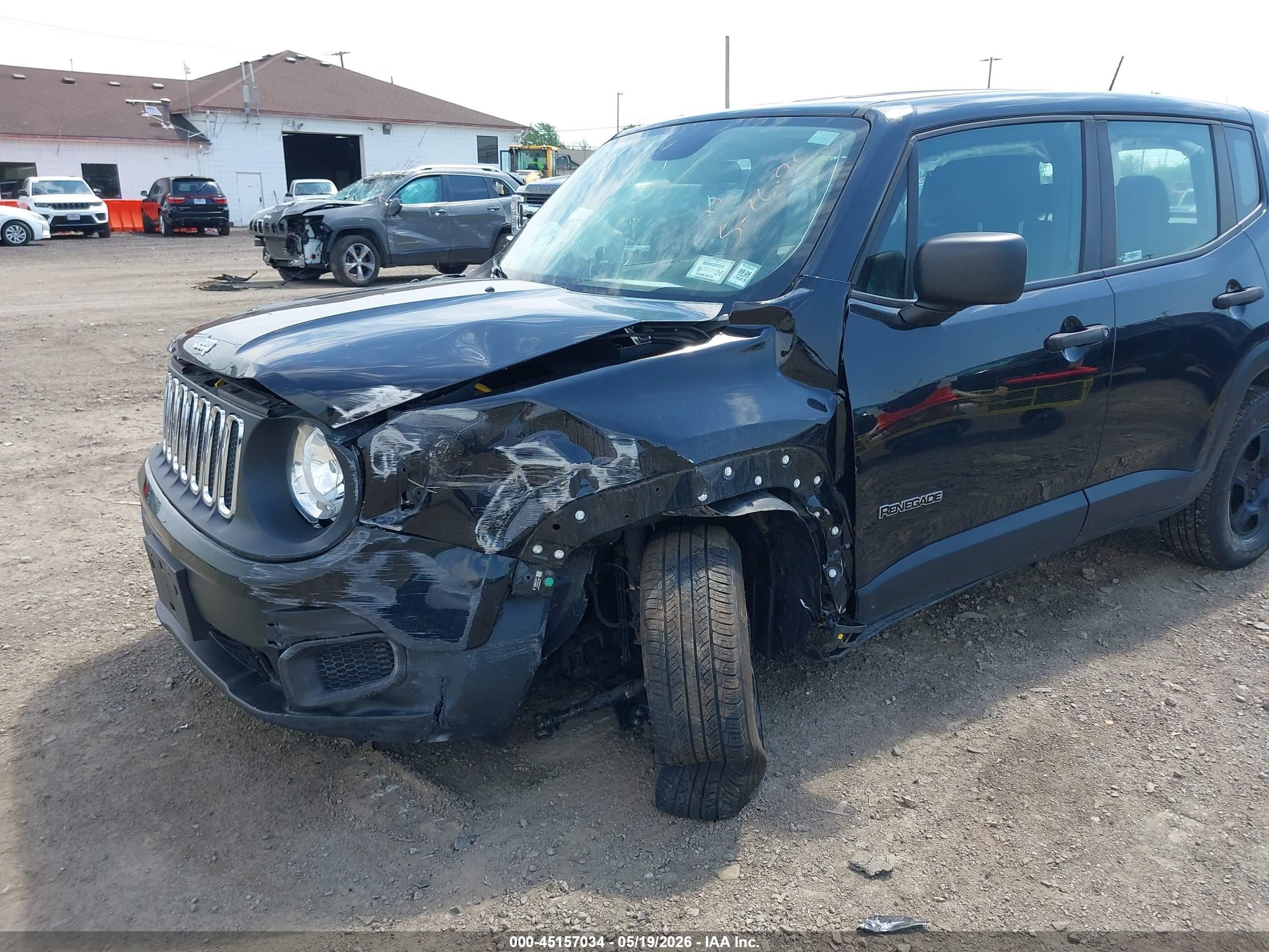 2015 Jeep Renegade Sport Black vin: ZACCJBAT9FPC38804