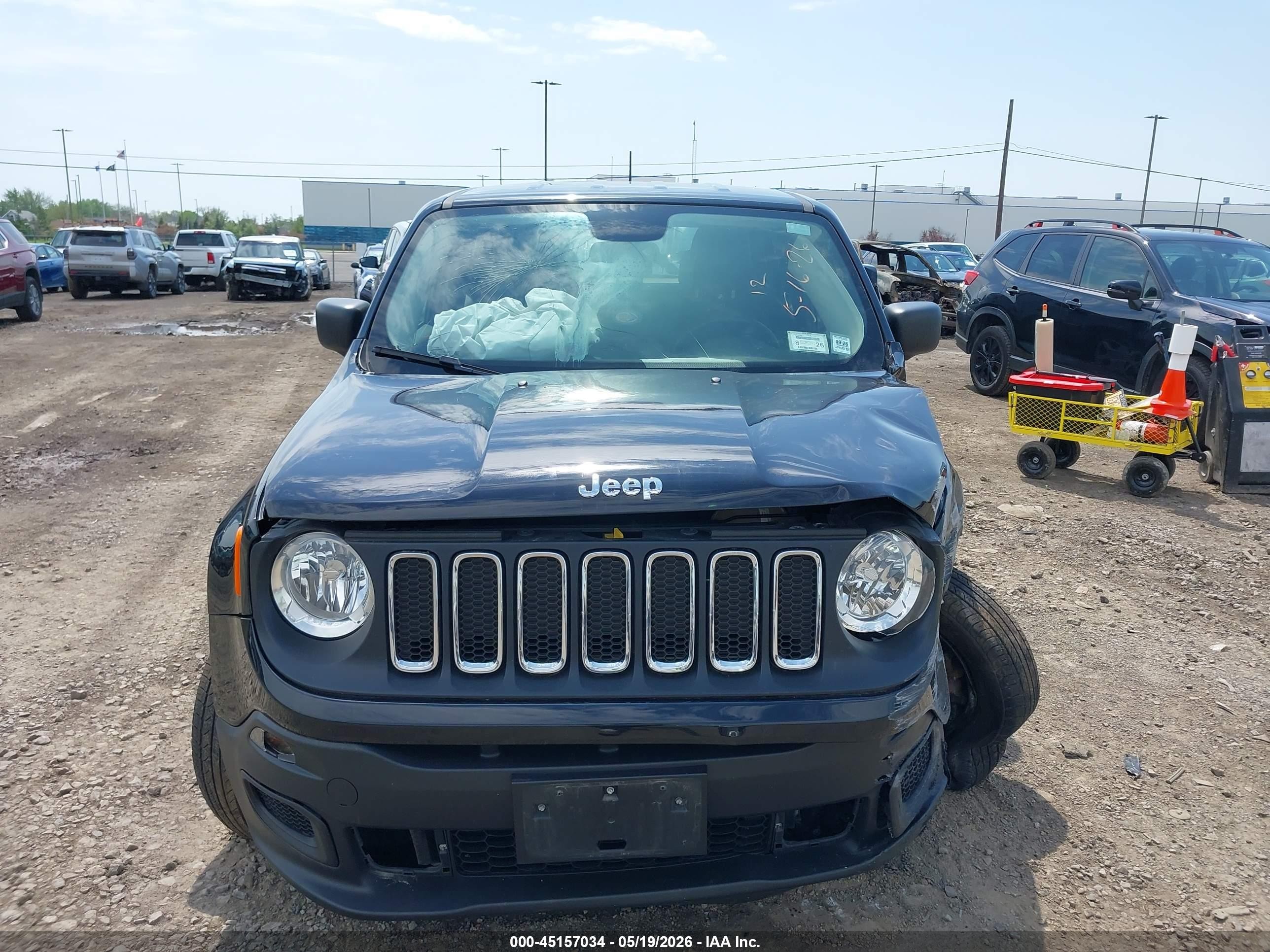 2015 Jeep Renegade Sport Black vin: ZACCJBAT9FPC38804