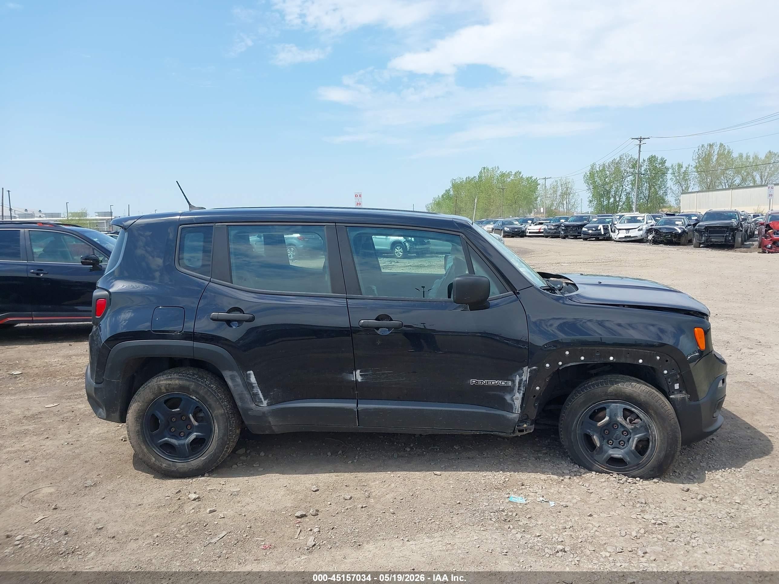 2015 Jeep Renegade Sport Black vin: ZACCJBAT9FPC38804