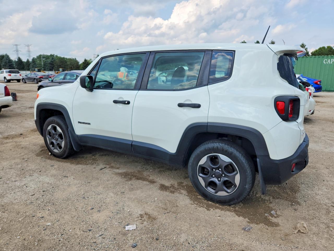2015 Jeep Renegade Sport White vin: ZACCJBATXFPB50442