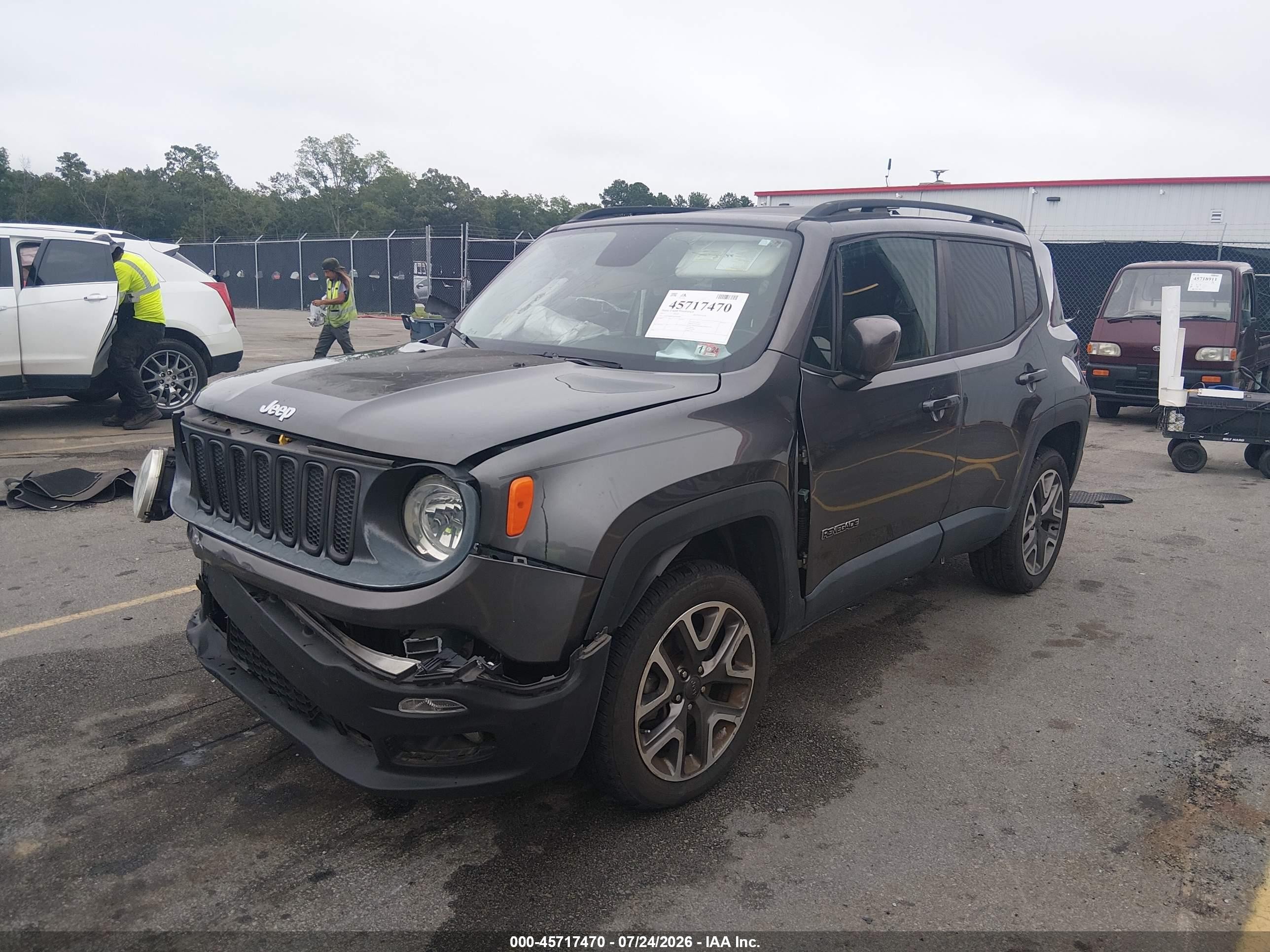 2017 Jeep Renegade Latitude Gray vin: ZACCJBBB2HPE94906