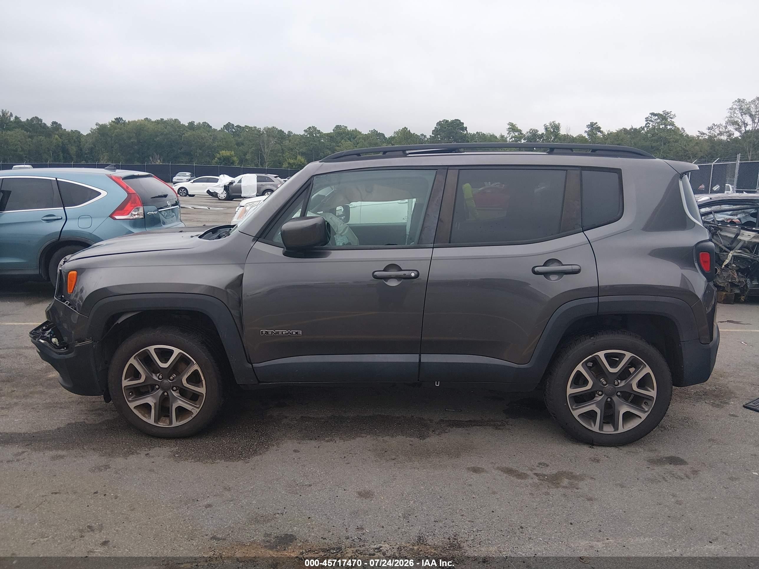 2017 Jeep Renegade Latitude Gray vin: ZACCJBBB2HPE94906