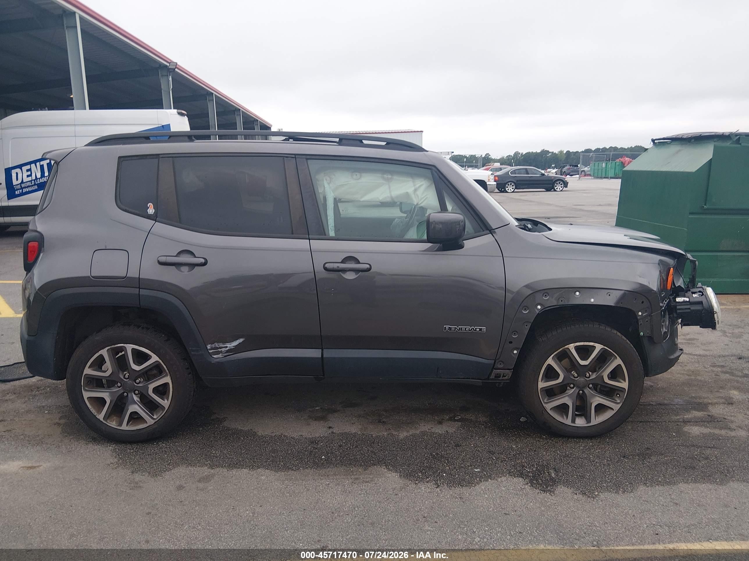 2017 Jeep Renegade Latitude Gray vin: ZACCJBBB2HPE94906