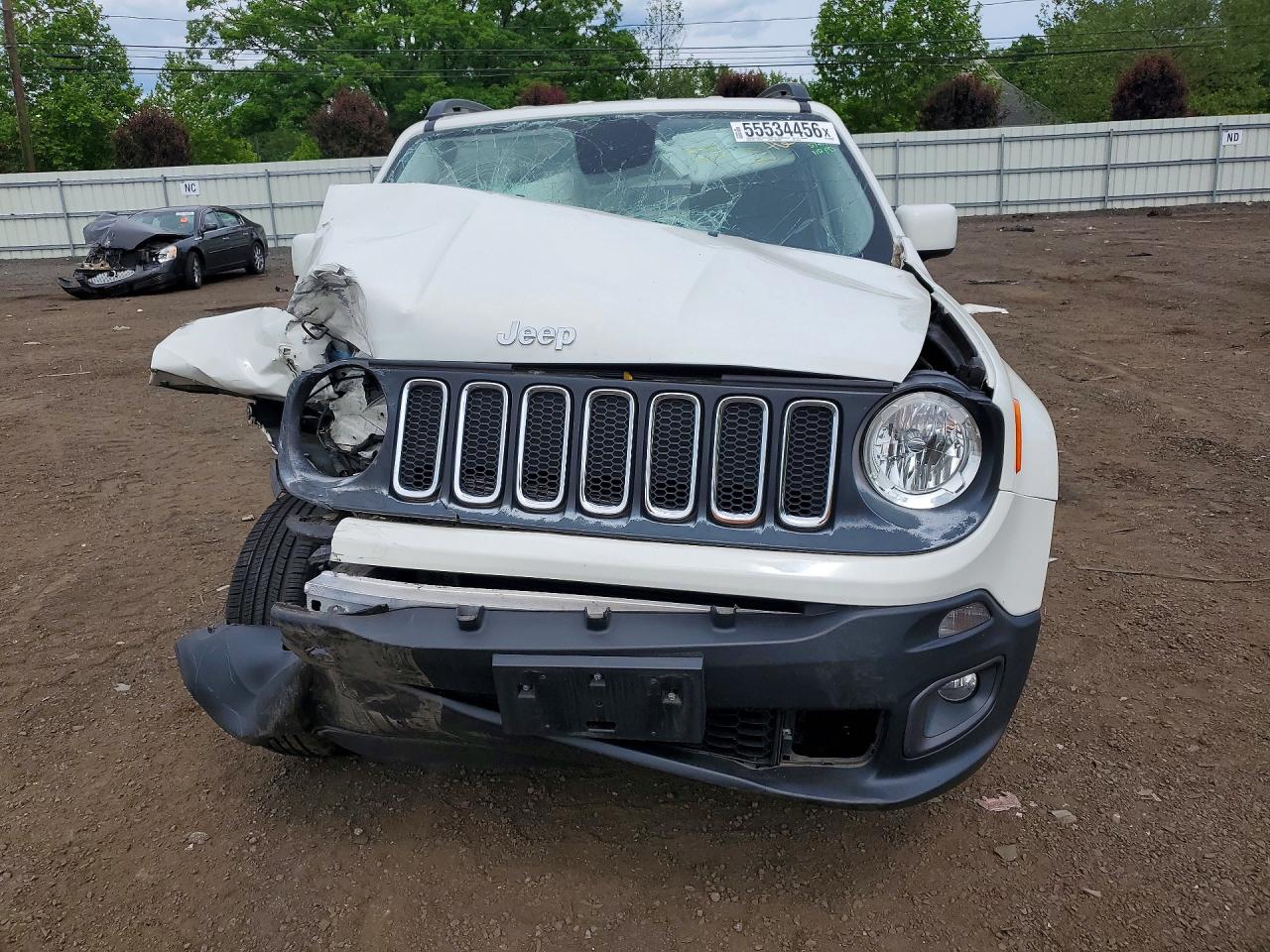 2017 Jeep Renegade Latitude Белый vin: ZACCJBBB3HPF02768