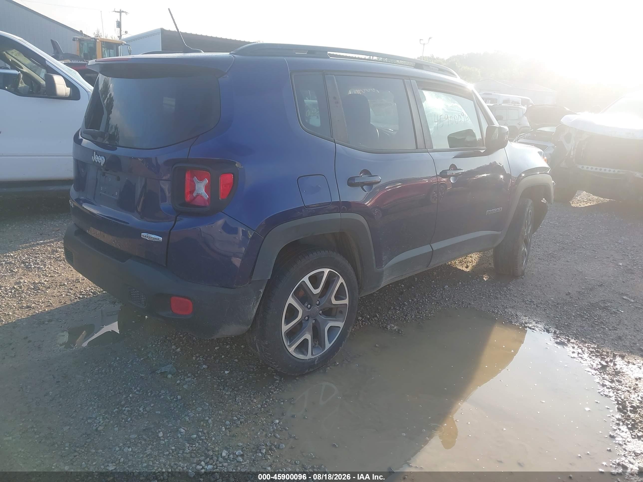 2017 Jeep Renegade Latitude Синий vin: ZACCJBBB4HPG52260