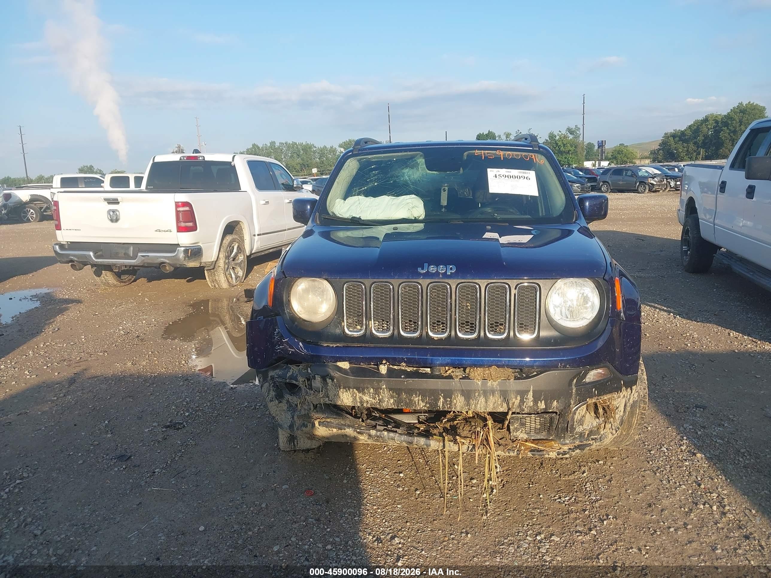 2017 Jeep Renegade Latitude Синий vin: ZACCJBBB4HPG52260